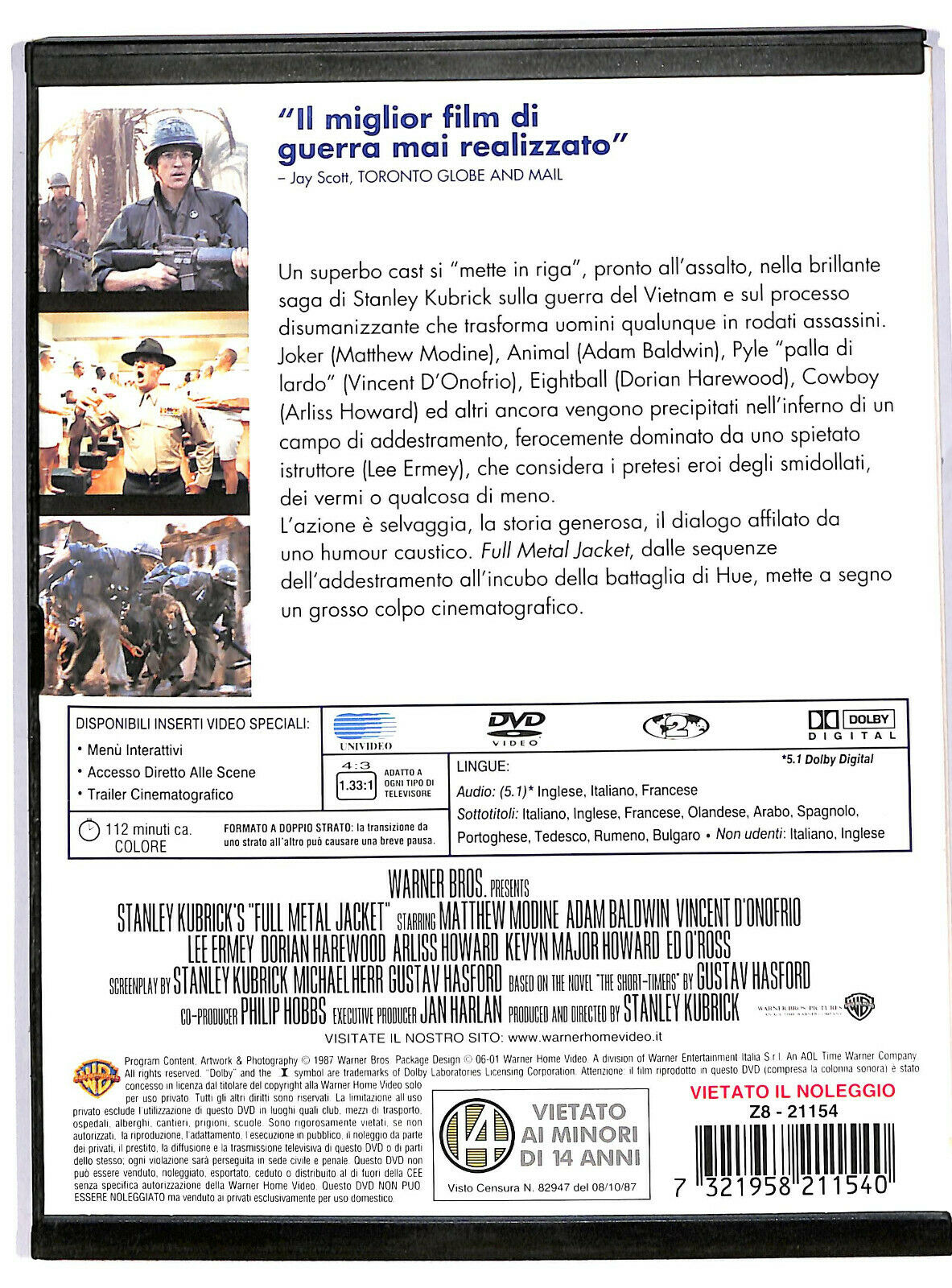 EBOND Full Metal Jacket DVD Snapper D596838
