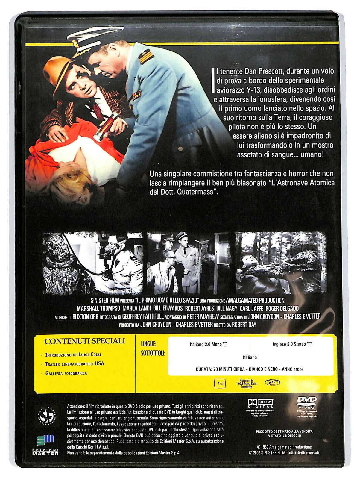 EBOND Il Primo Uomo Dello Spazio DVD Editoriale D596915