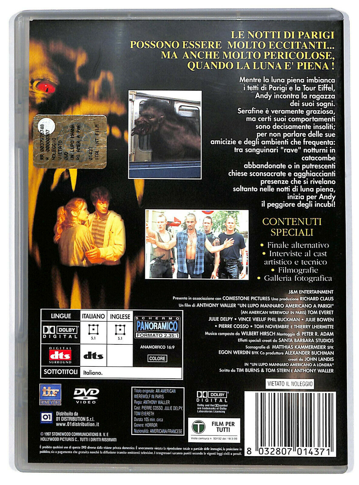 EBOND Un Lupo Mannaro Americano a Parigi DVD D596927