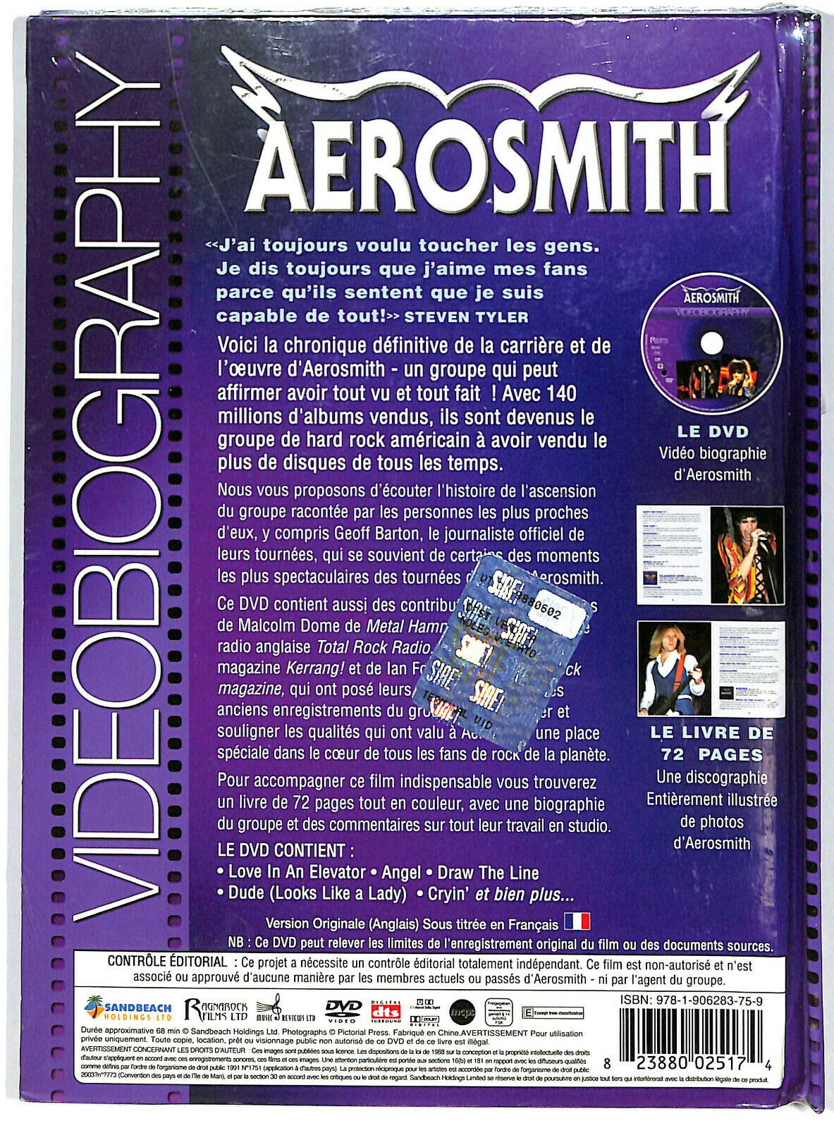 EBOND Aerosmith - Videobiography DVD + Bookletter D597103
