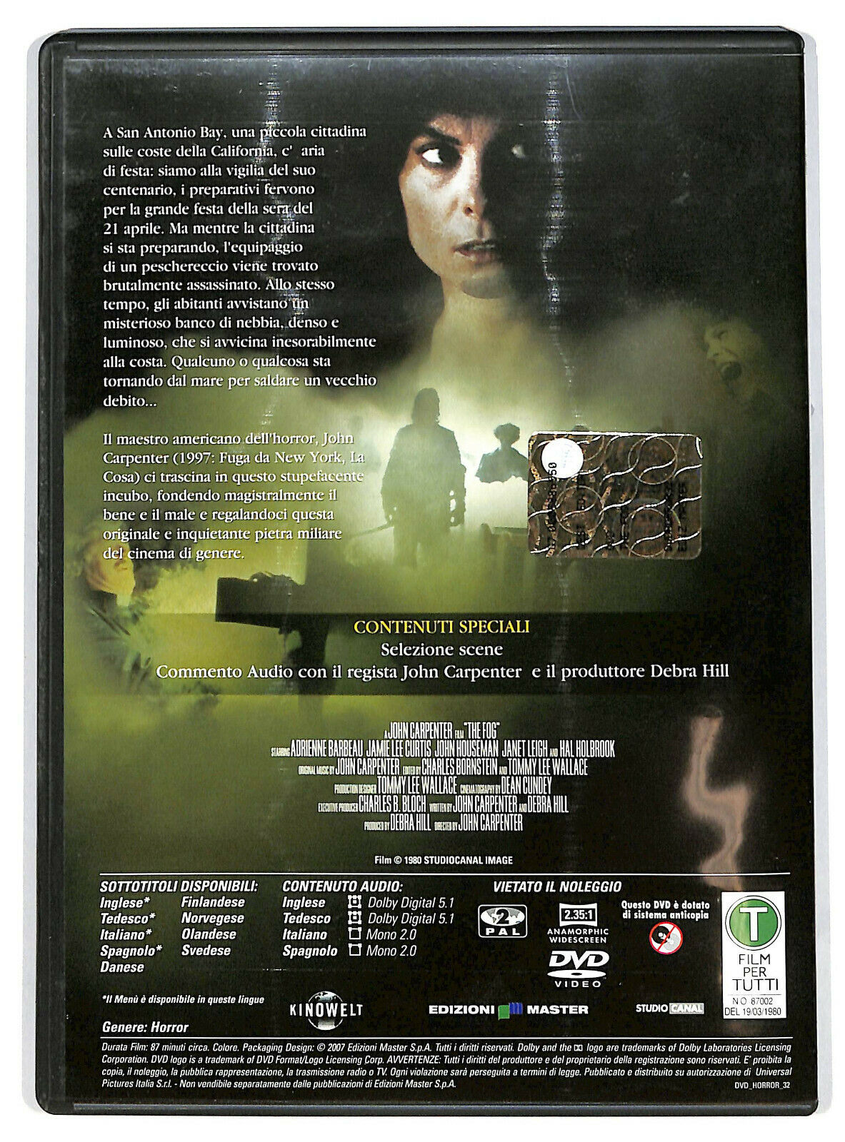 EBOND The Fog DVD Editoriale D598211