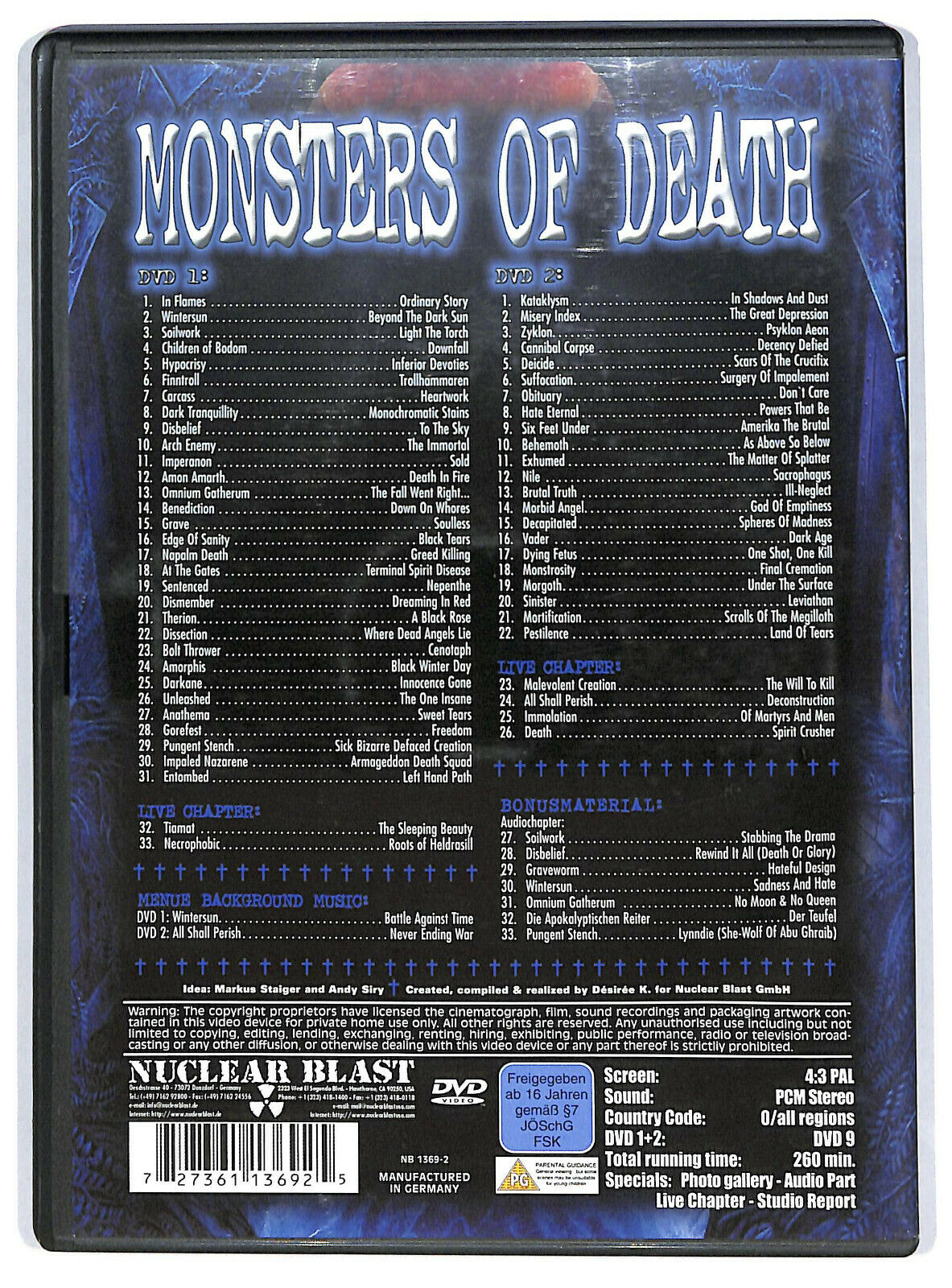 EBOND Various – Monsters Of Death DVD D598347