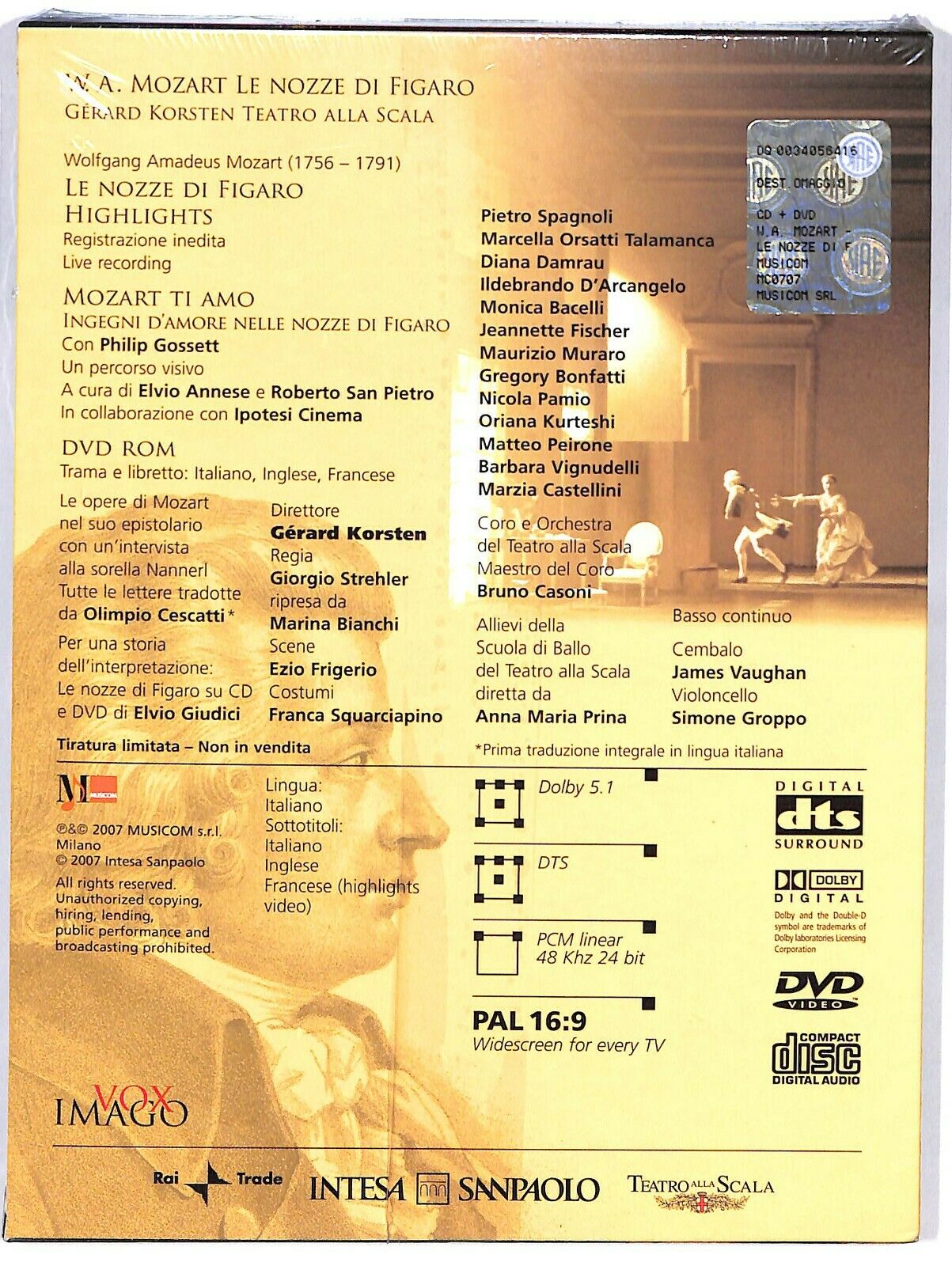 EBOND Le Nozze Di Figaro - Gerard Korsten - La Scala DVD D598806