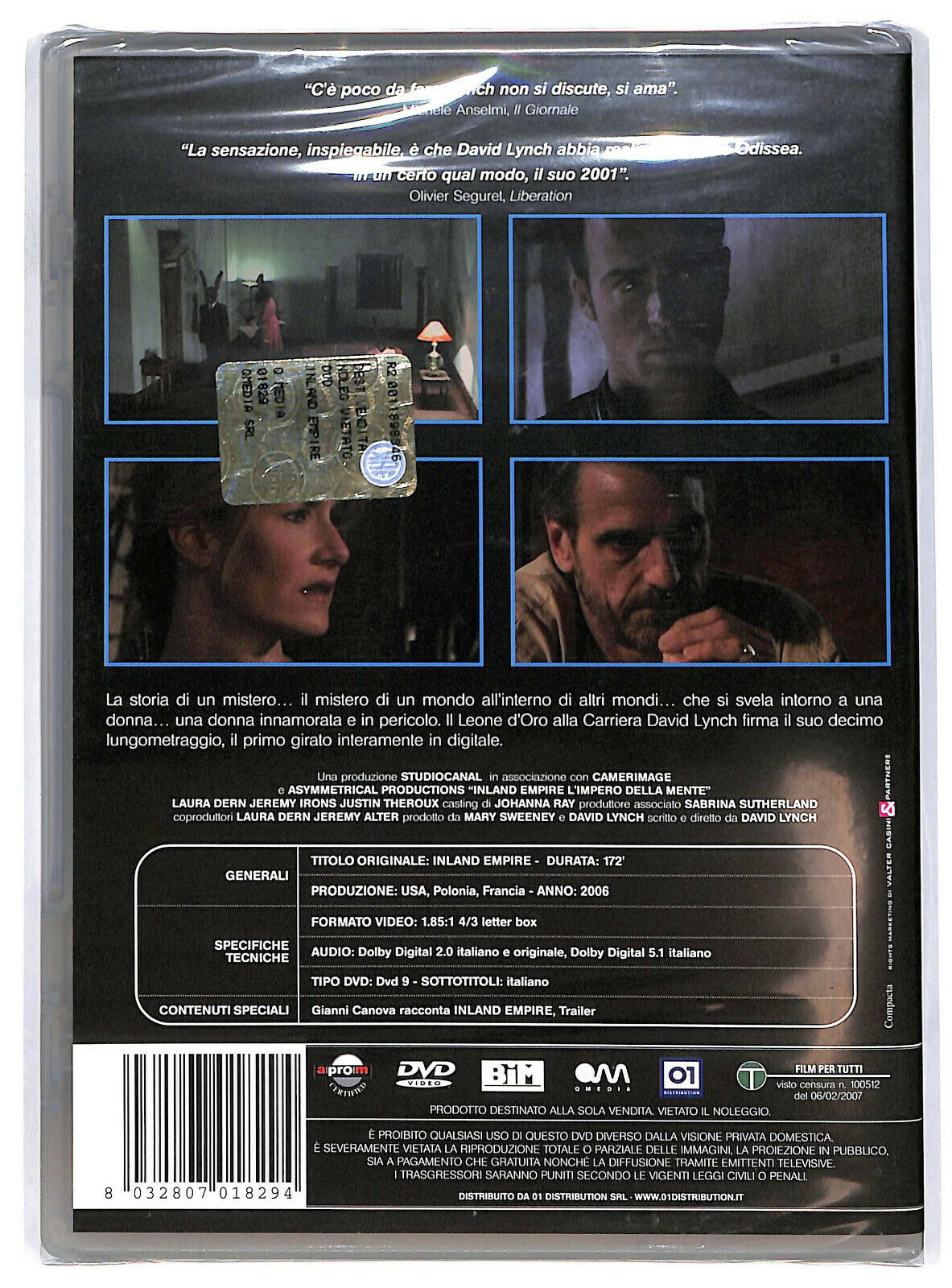 EBOND Inland Empire. L'impero Della Mente DVD D599137