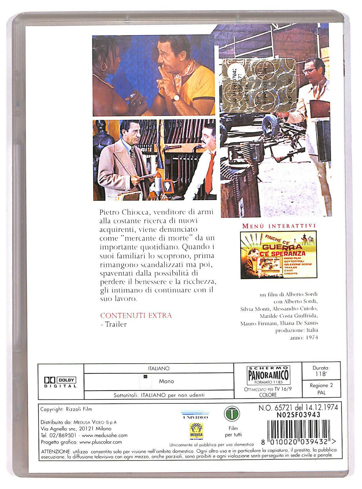 EBOND Finche C'e Guerra C'e Speranza DVD D599513