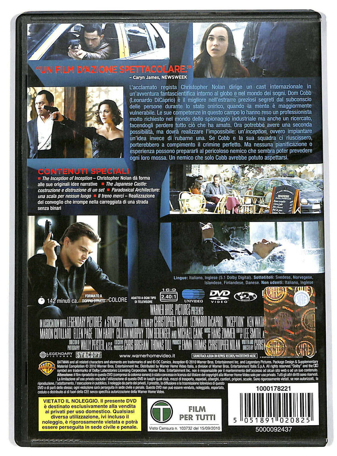 EBOND Inception DVD D599842