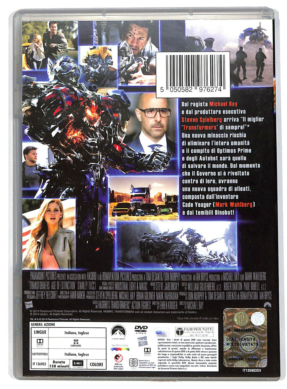 EBOND Transformers 4 L'era Dell'estinzione DVD D599854