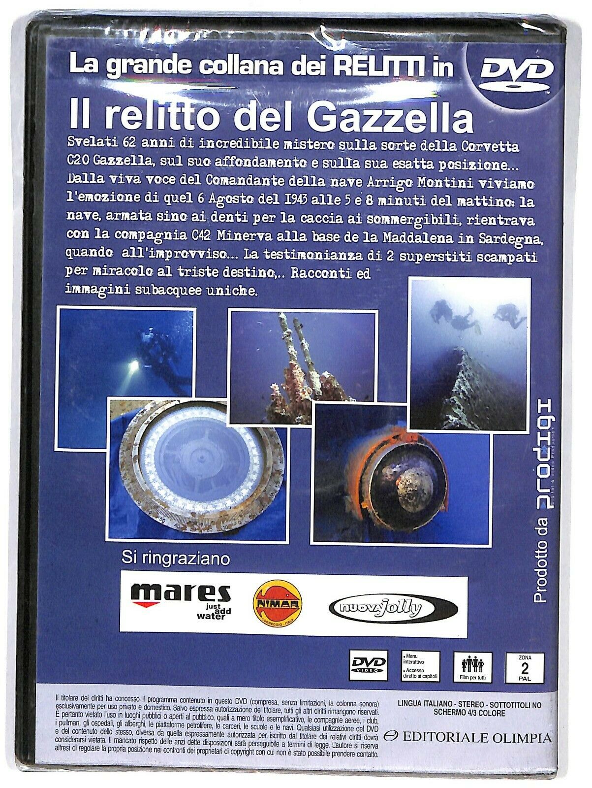 EBOND Mondo Sommerso Vol 3 Il Relitto Della Gazzella DVD Editoriale D600201