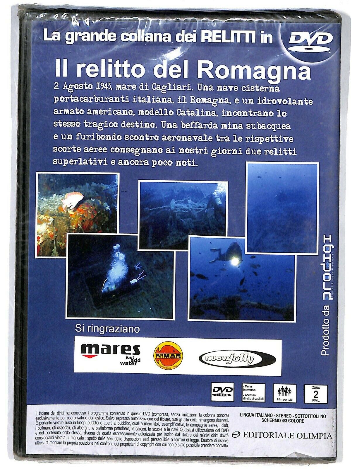EBOND Mondo Sommerso Relitto Del Romagna Vol.2 DVD Editoriale D600301