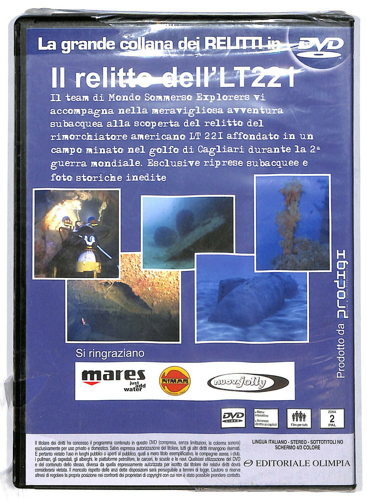 EBOND Mondo Sommerso Il Relitto Dell' Lt 221 Vol1 DVD Editoriale D600402