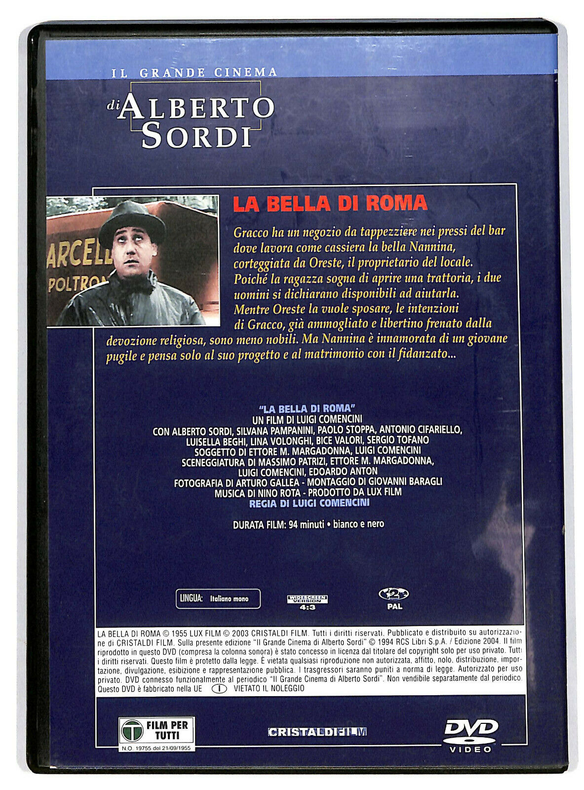 EBOND Alberto Sordi - La Bella Di Roma DVD Editoriale D600619