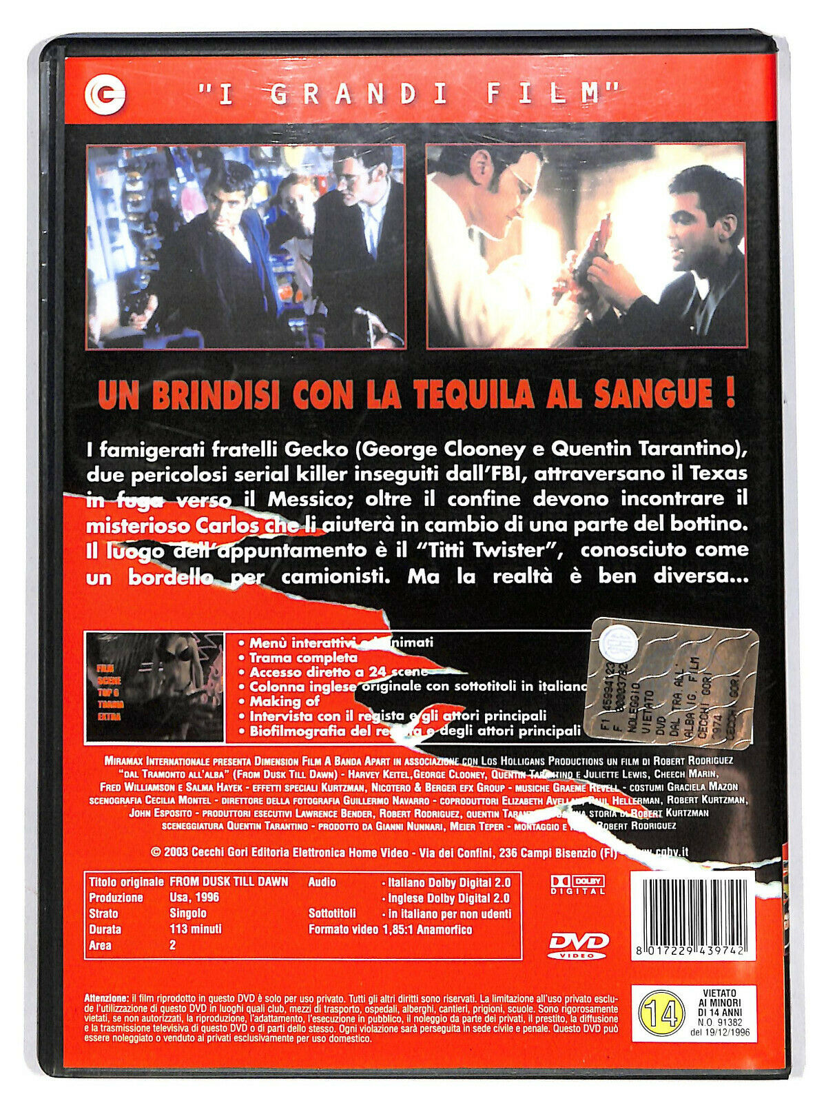 EBOND Dal Tramonto All'alba DVD D600825