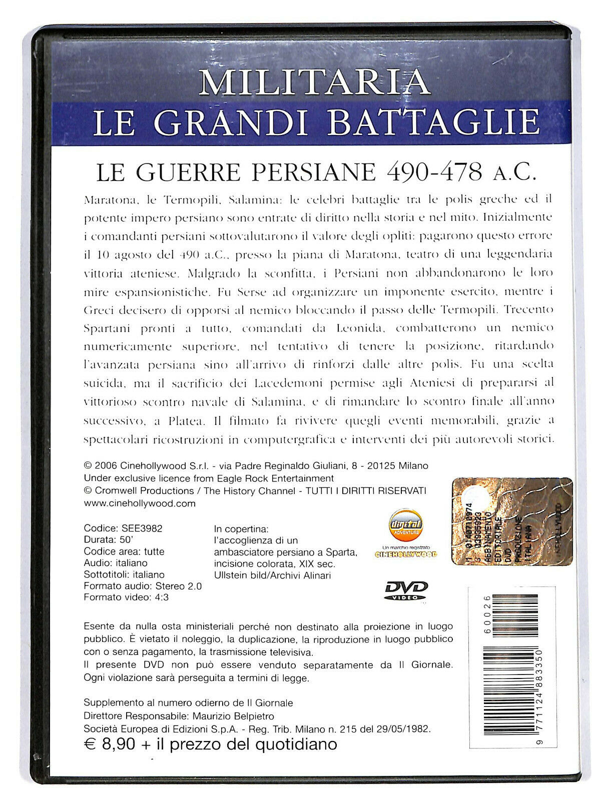 EBOND Le Guerre Persiane 490-478 A.c Vol.26 DVD Editoriale D601147