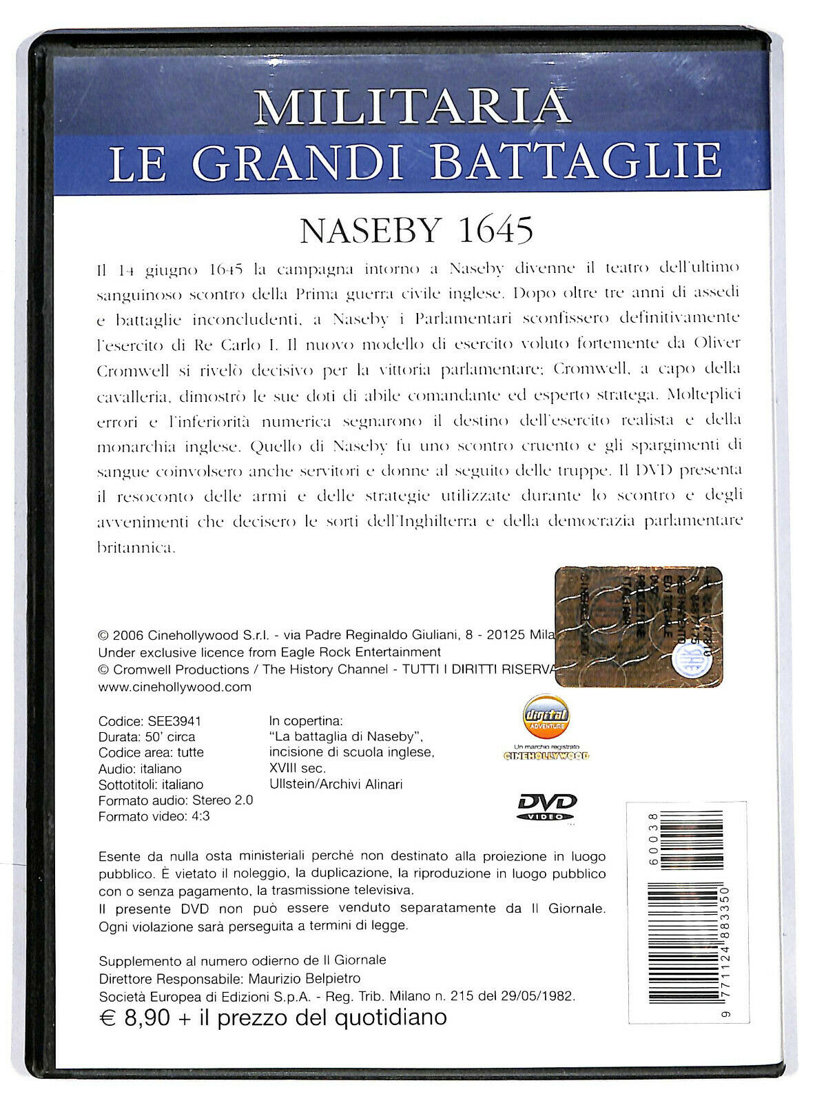 EBOND Grandi Battaglie - Naseby 1645 Vol.38 DVD Editoriale D601165