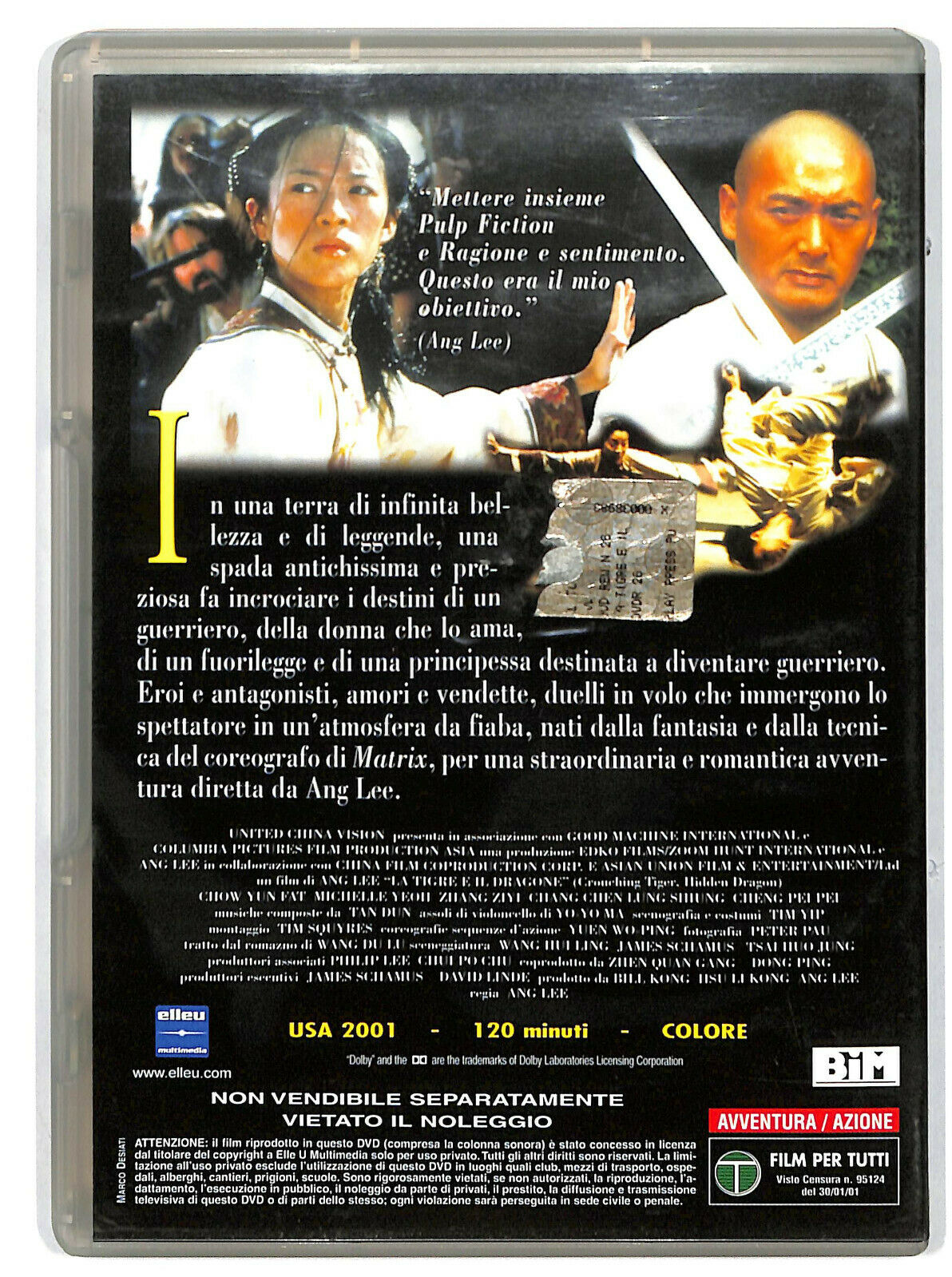 EBOND La Tigre e Il Dragone DVD Editoriale D601266