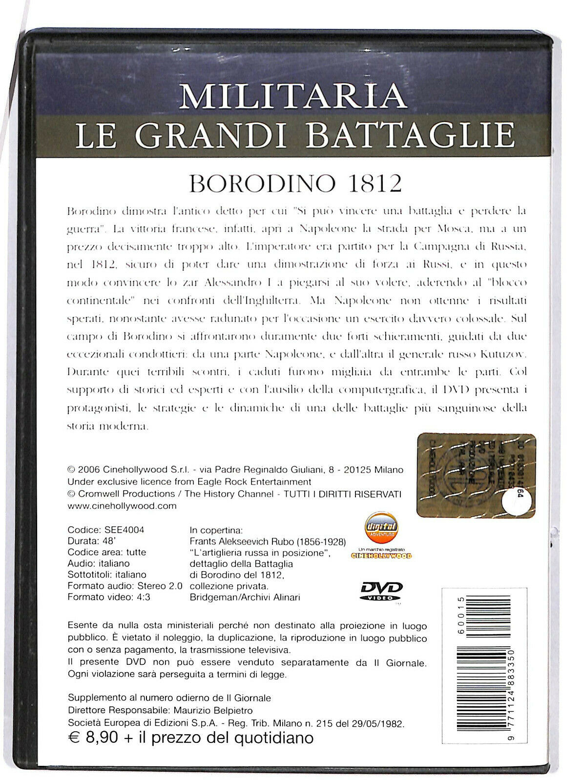 EBOND Le Grandi Battaglie - Borodino DVD D601462