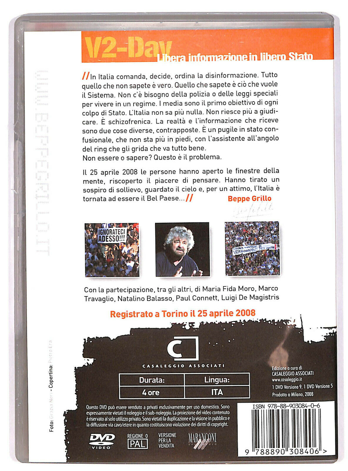 EBOND Beppe Grillo V2-day DVD D601526