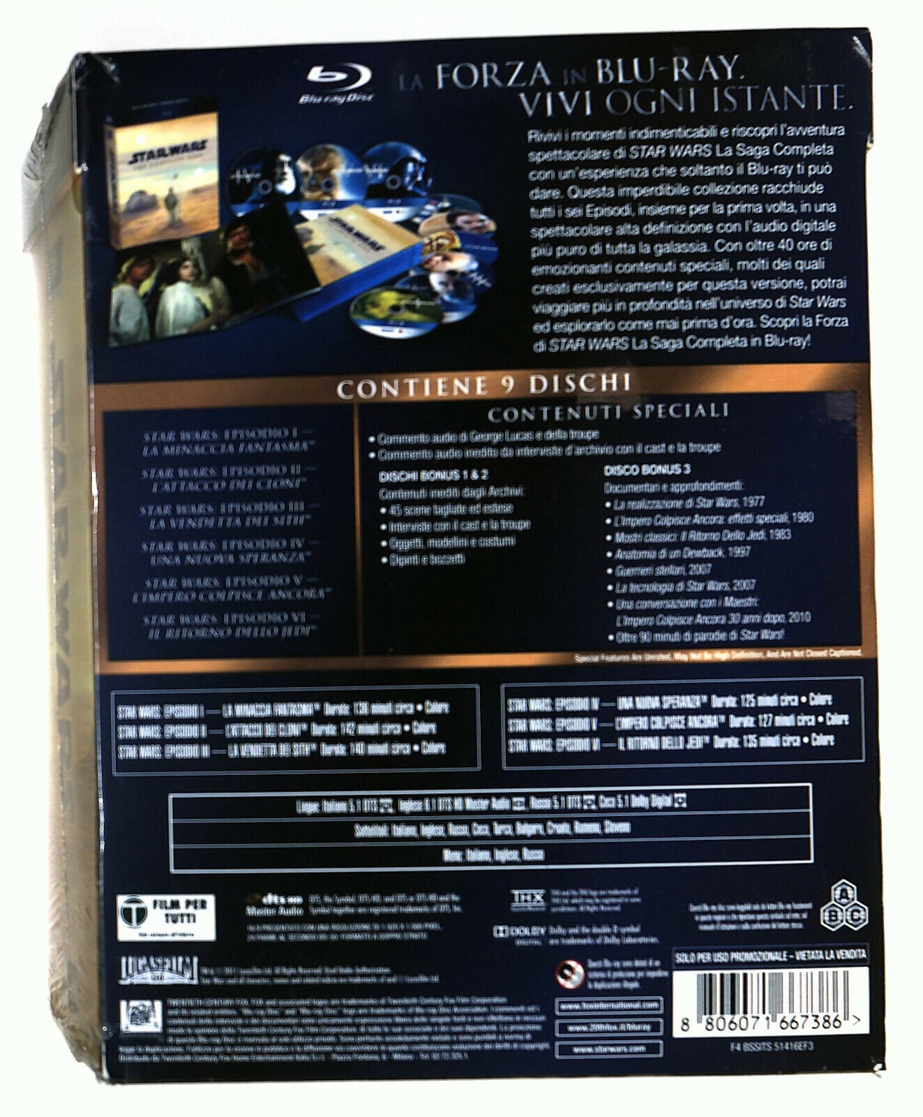 EBOND Star Wars. La Saga Completa BLURAY D601602