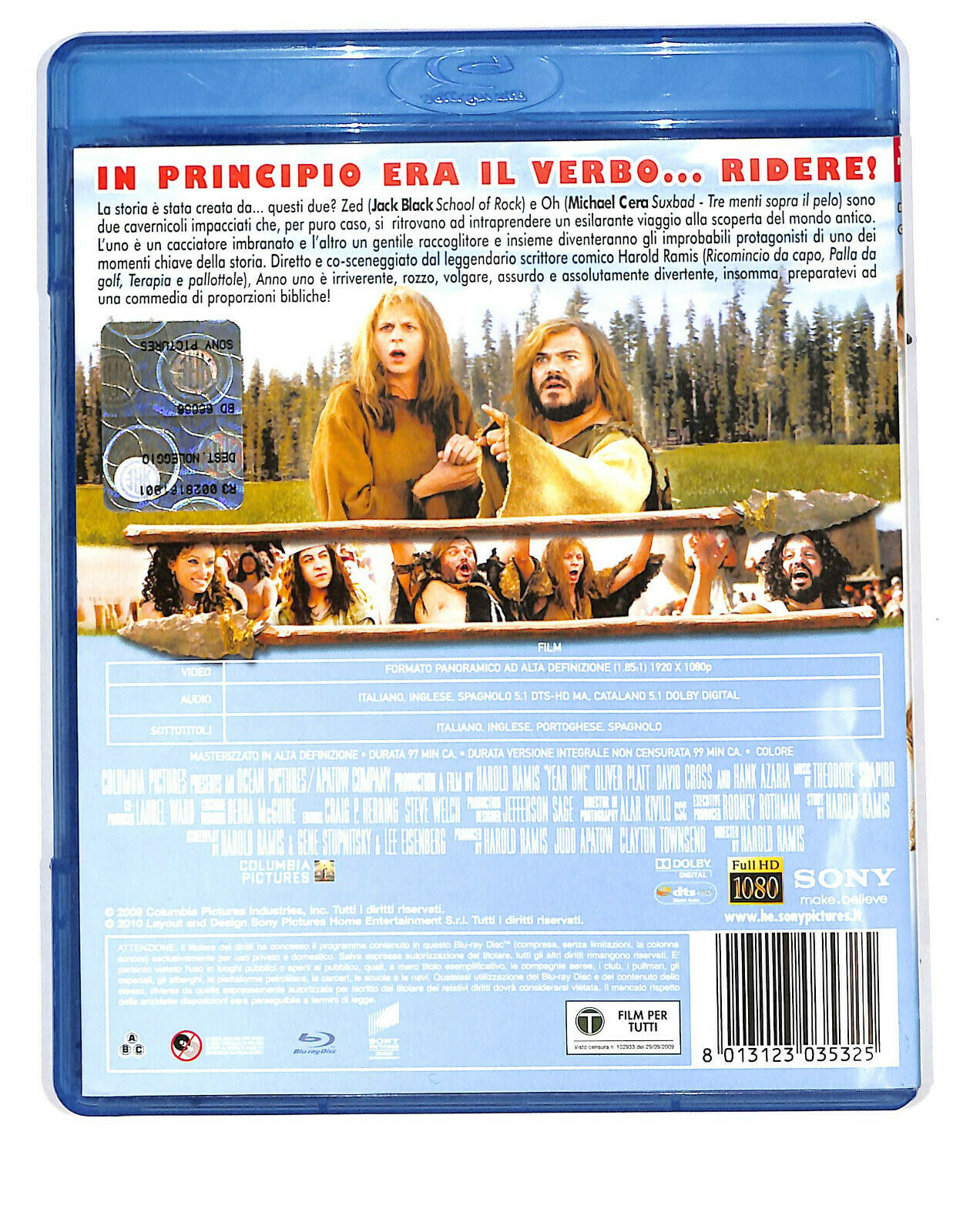 EBOND Anno Uno BLURAY Ex Noleggio BLURAY D601639