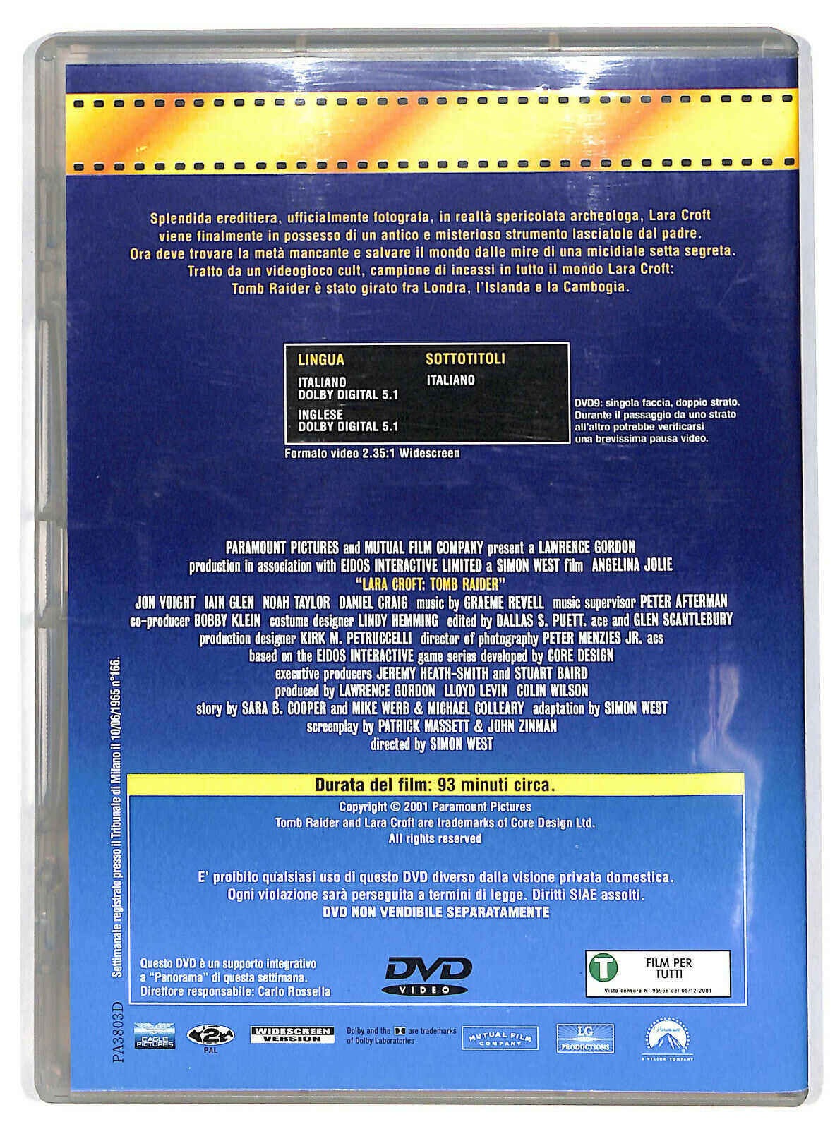 EBOND Lara Croft - Tomb Raider DVD Editoriale D601660