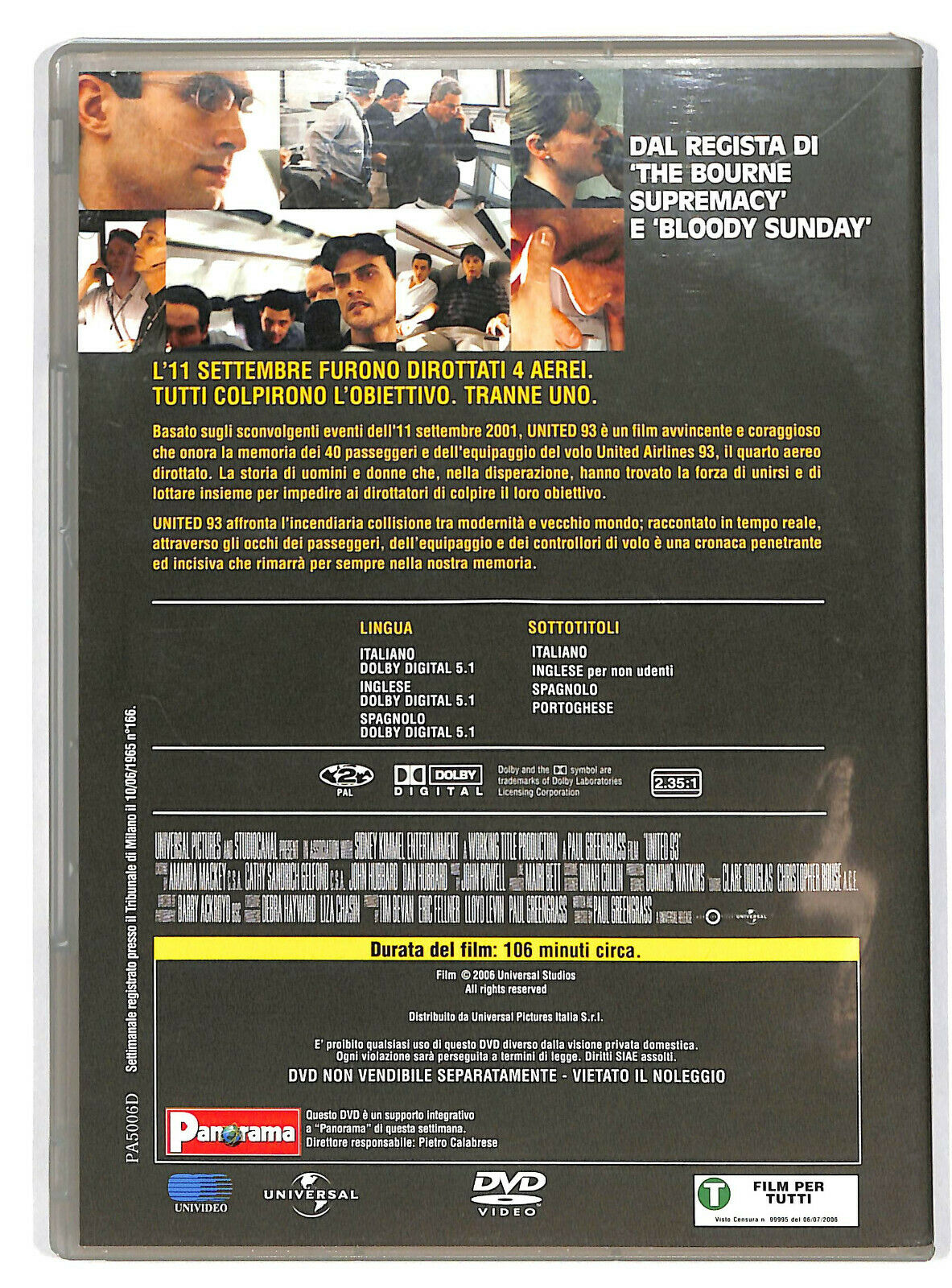 EBOND United 93 DVD Editoriale D601662