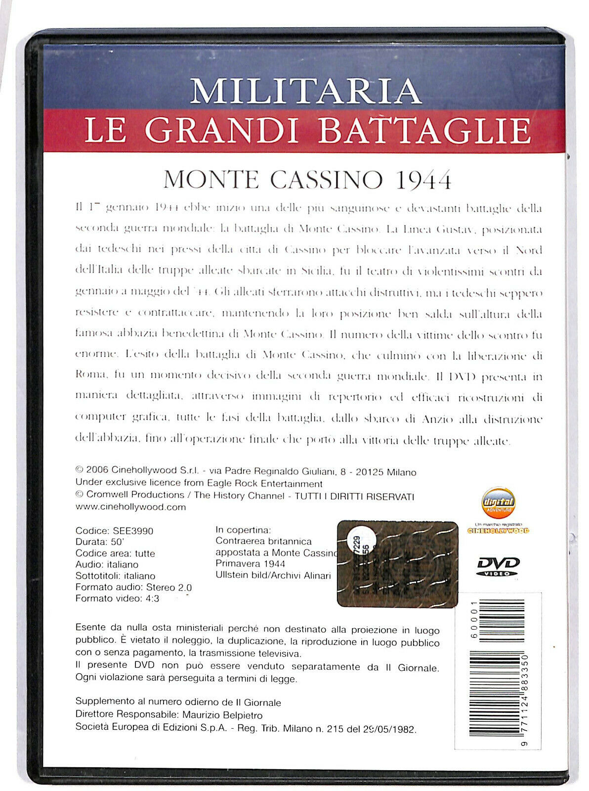 EBOND Monte Cassino 1944 DVD D601718