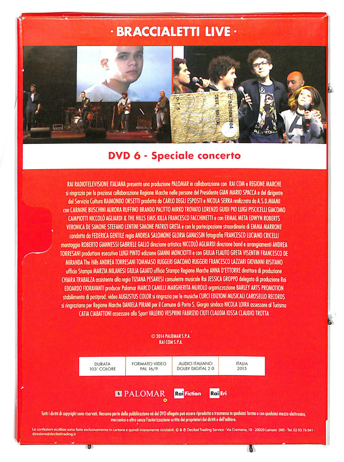 EBOND Braccialetti Live DVD Editoriale D601932