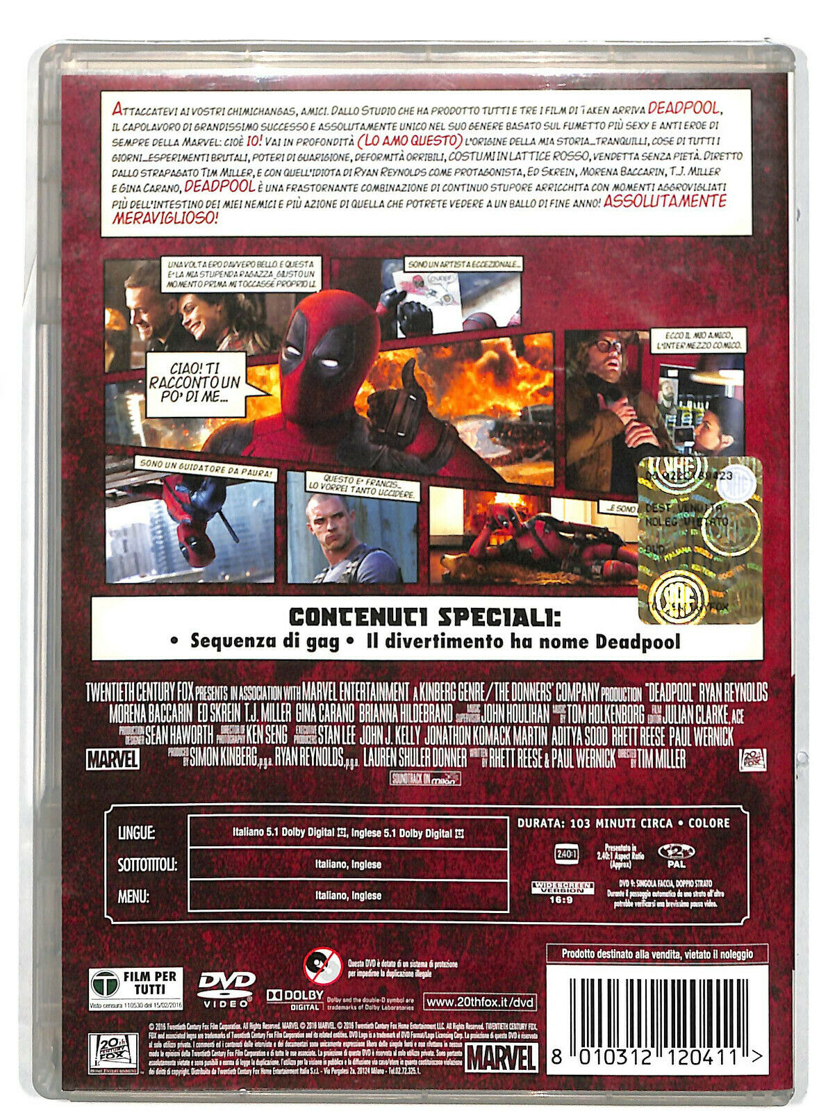 EBOND Deadpool DVD D602005