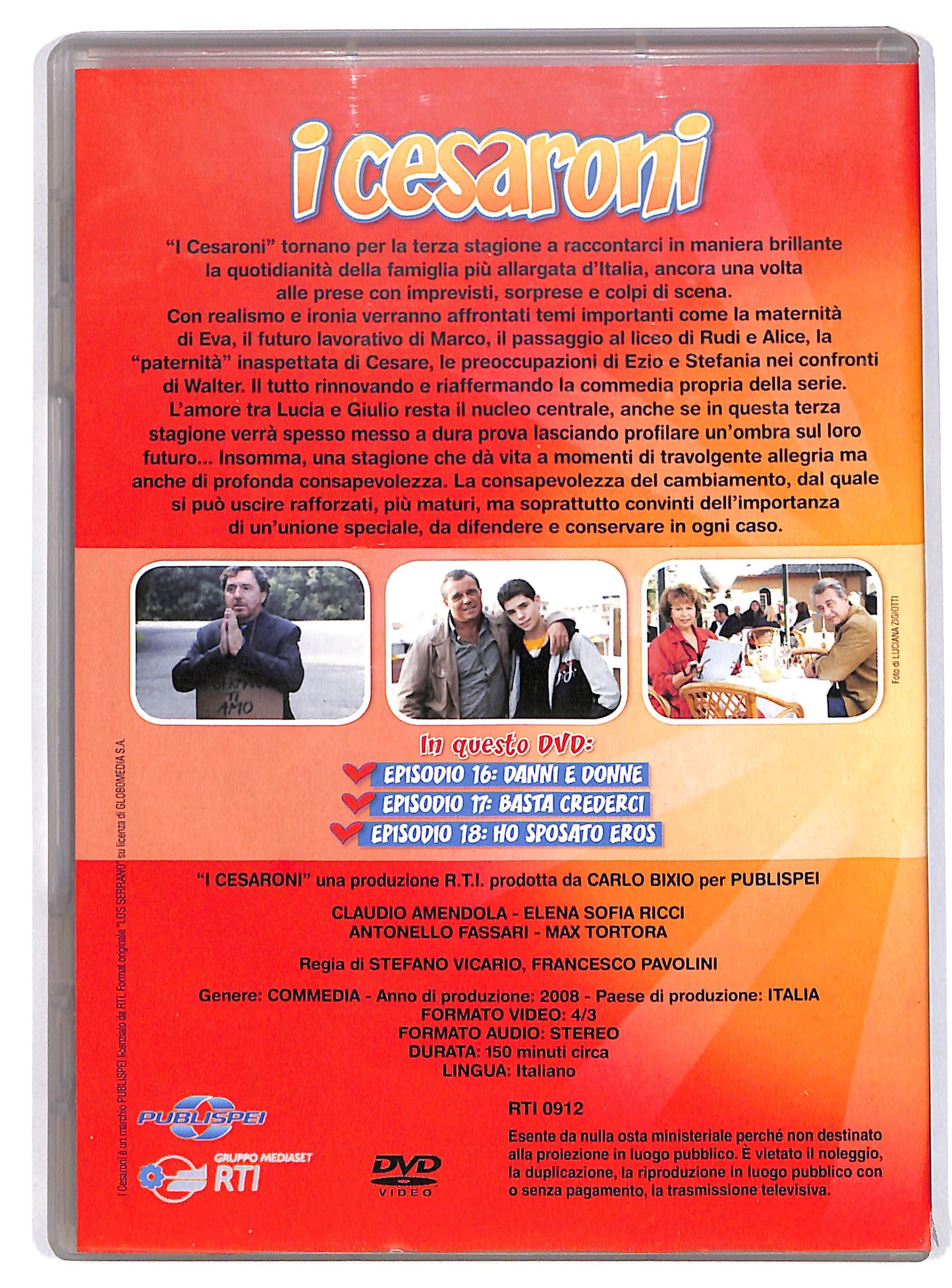 EBOND I Cesaroni terza stagione vol 6 ep.16-17-18 EDITORIALE DVD D602122