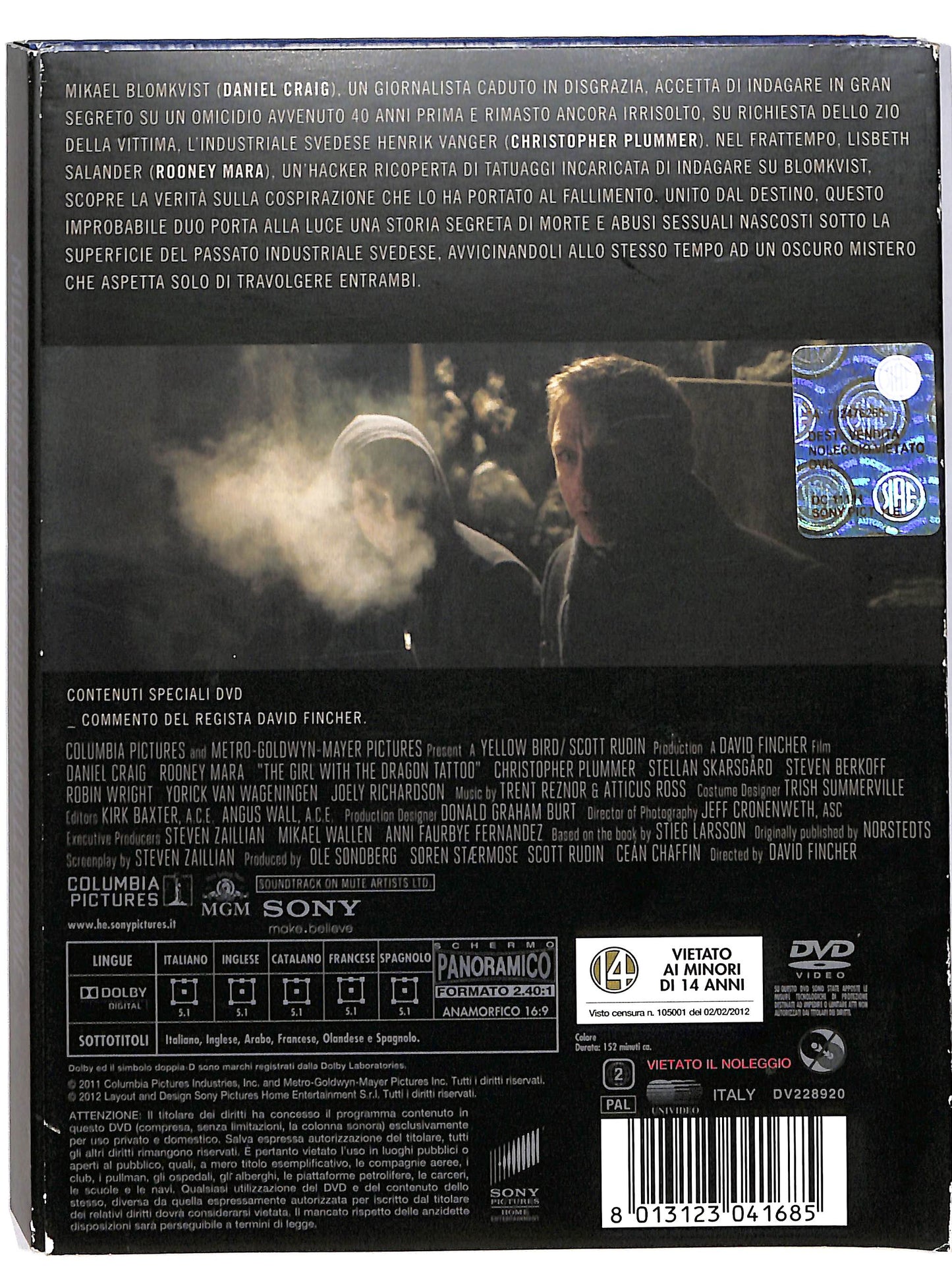 EBOND Millennium. Uomini che odiano le donne DVD D602134