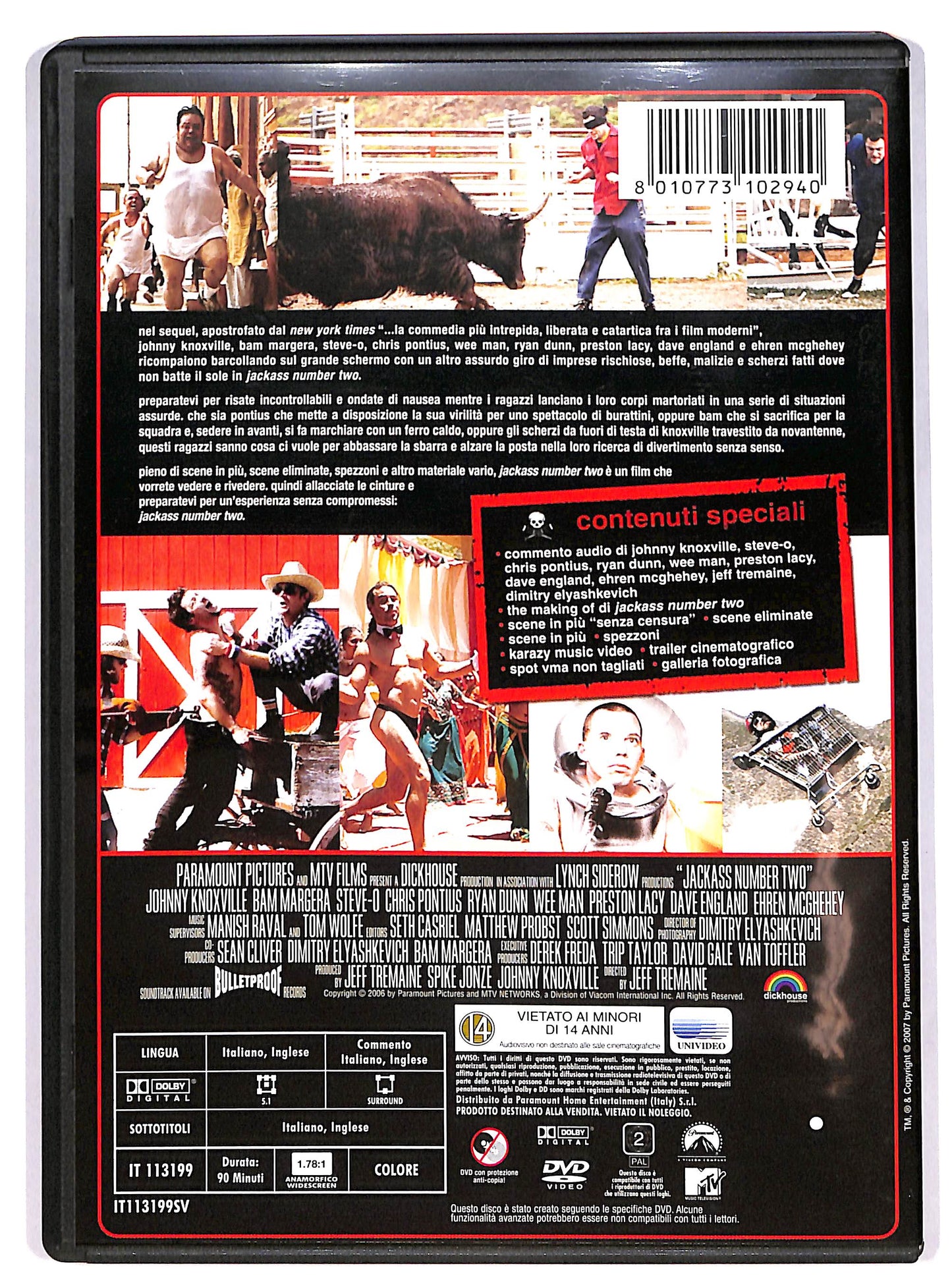 EBOND Jackass. Il film. Number Two. Uncut DVD D602439