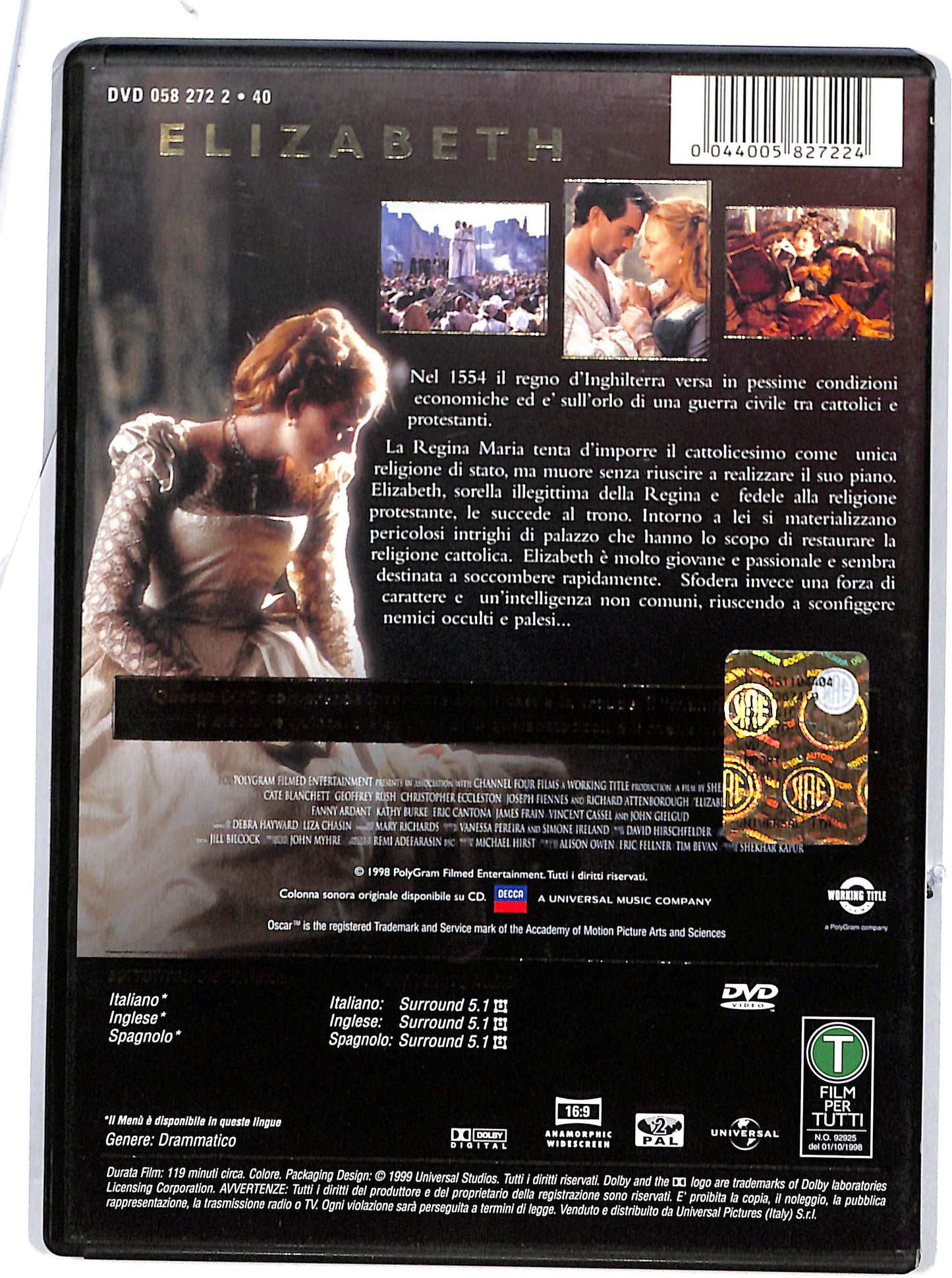 EBOND Elizabeth DVD D602619