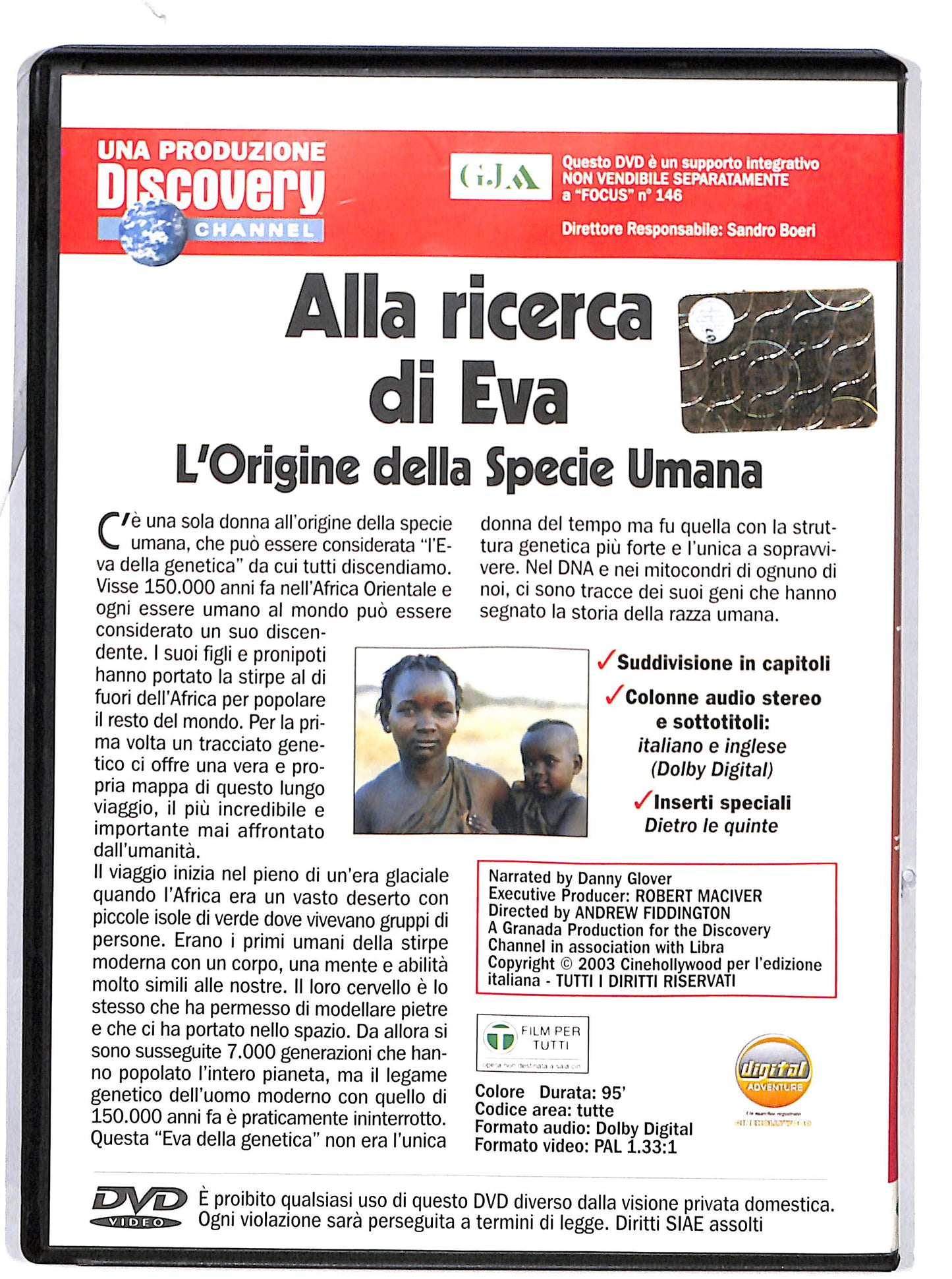 EBOND Alla Ricerca Di Eva EDITORIALE DVD D602916