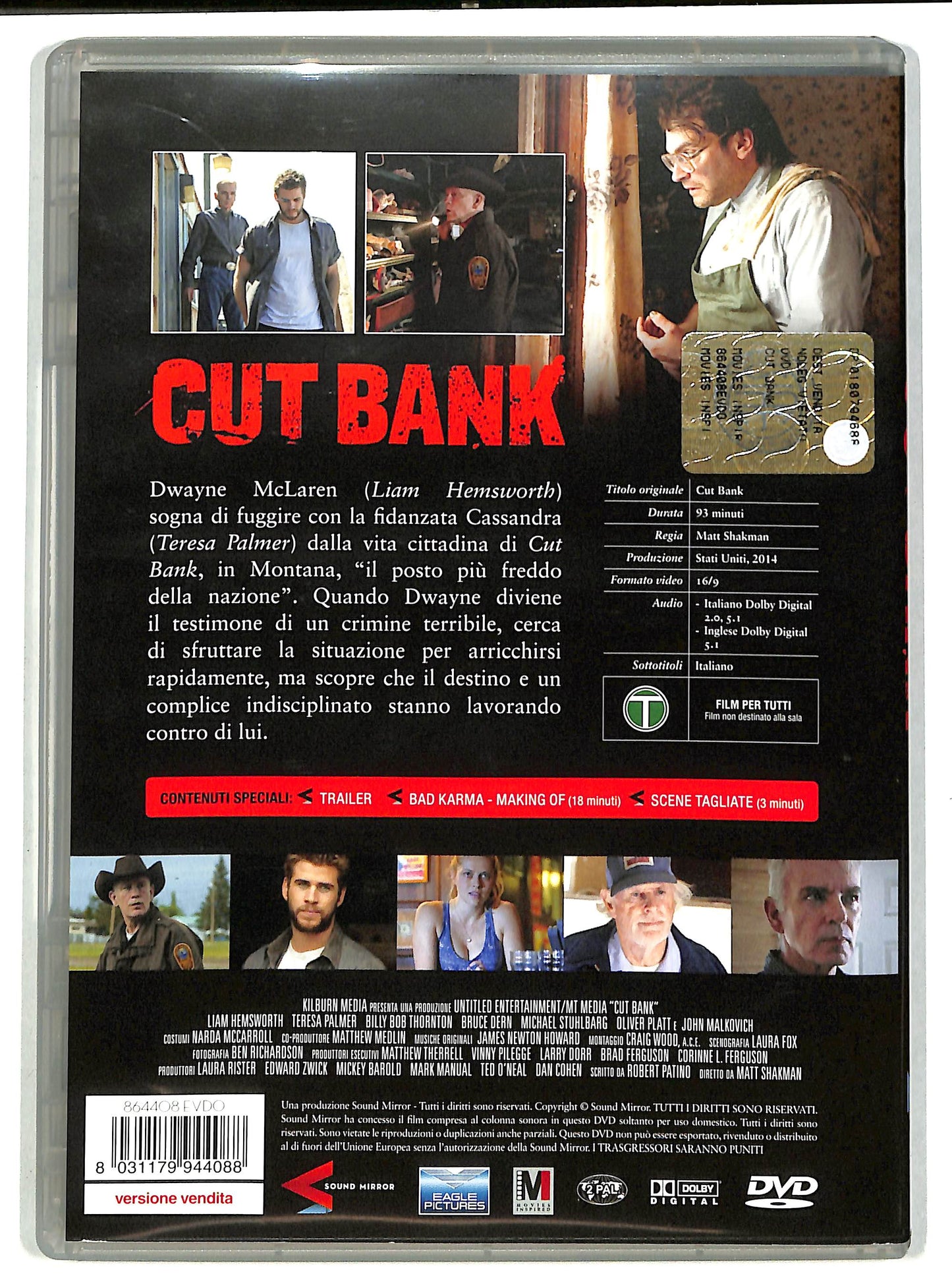 EBOND Cut Bank - Crimine chiama crimine DVD D603014
