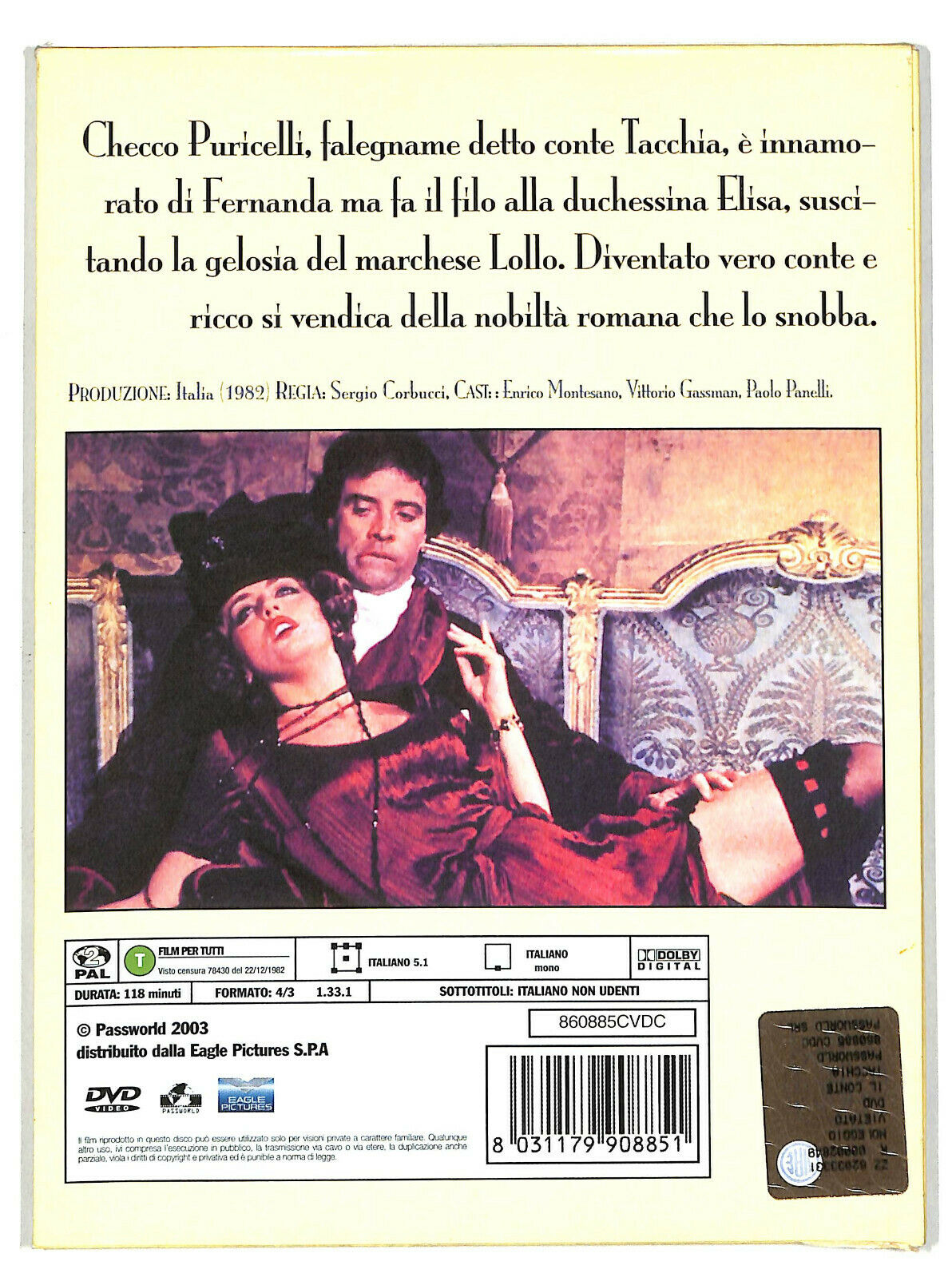 EBOND Il Conte Tacchia DVD D604129