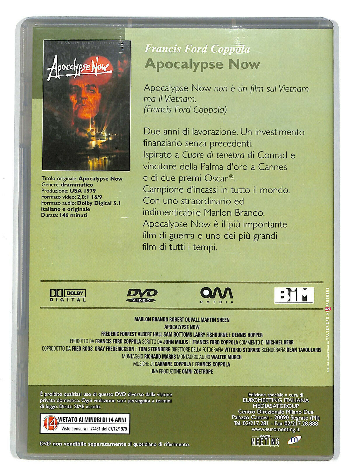 EBOND Apocalypse Now DVD Editoriale D604362