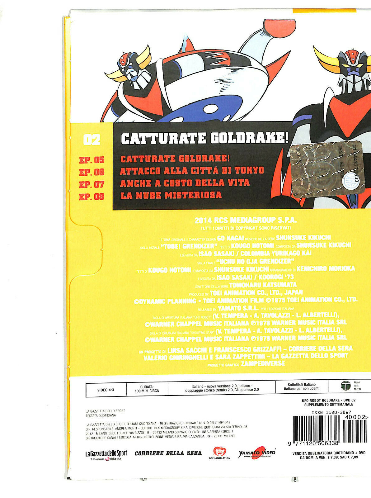 EBOND Ufo Robot Goldrake 02 - Catturate Goldrake DVD Editoriale Digipak D604744
