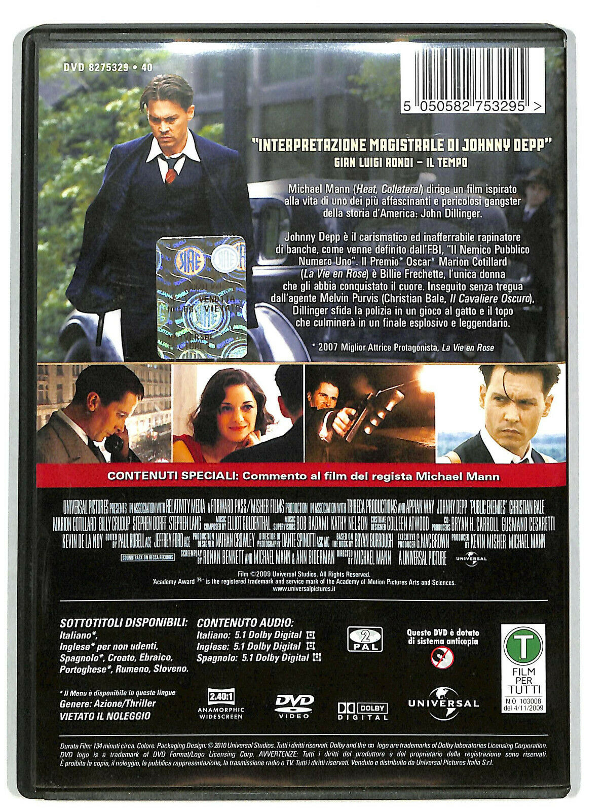 EBOND Nemico Pubblico - Public Enemies DVD D605011