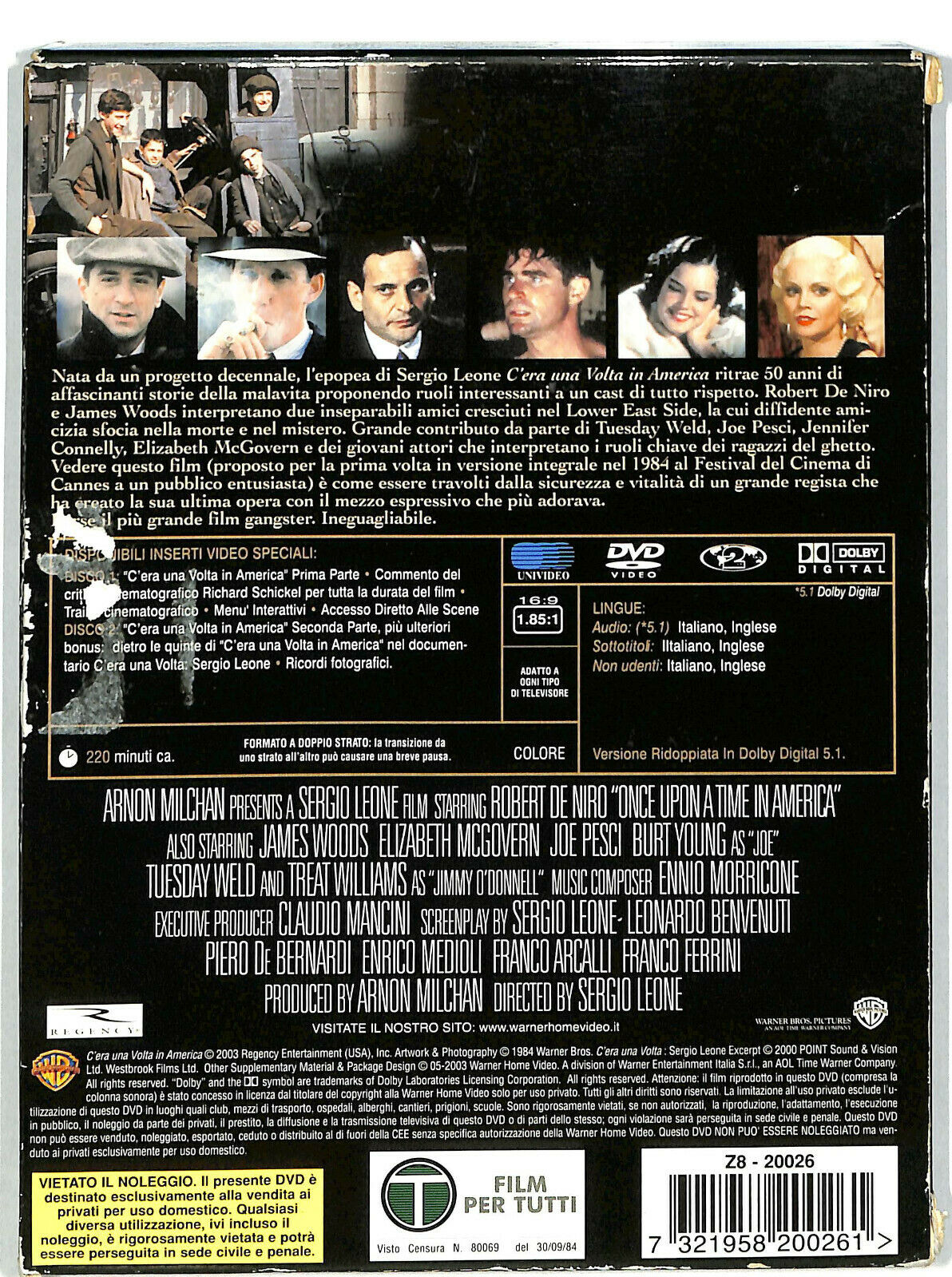 EBOND C'era Una Volta In America (special Edition) (2 DVD) DVD D605018