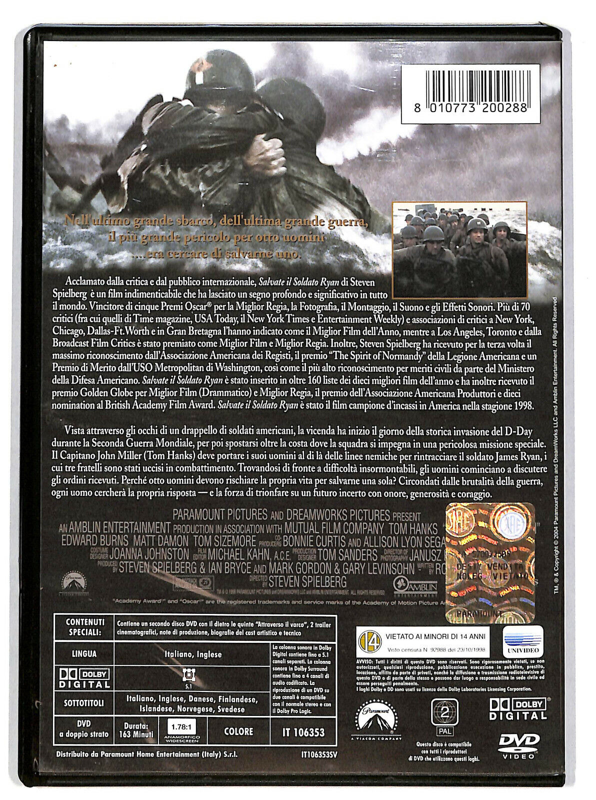 EBOND Salvate Il Soldato Ryan (2 DVD) DVD D605019
