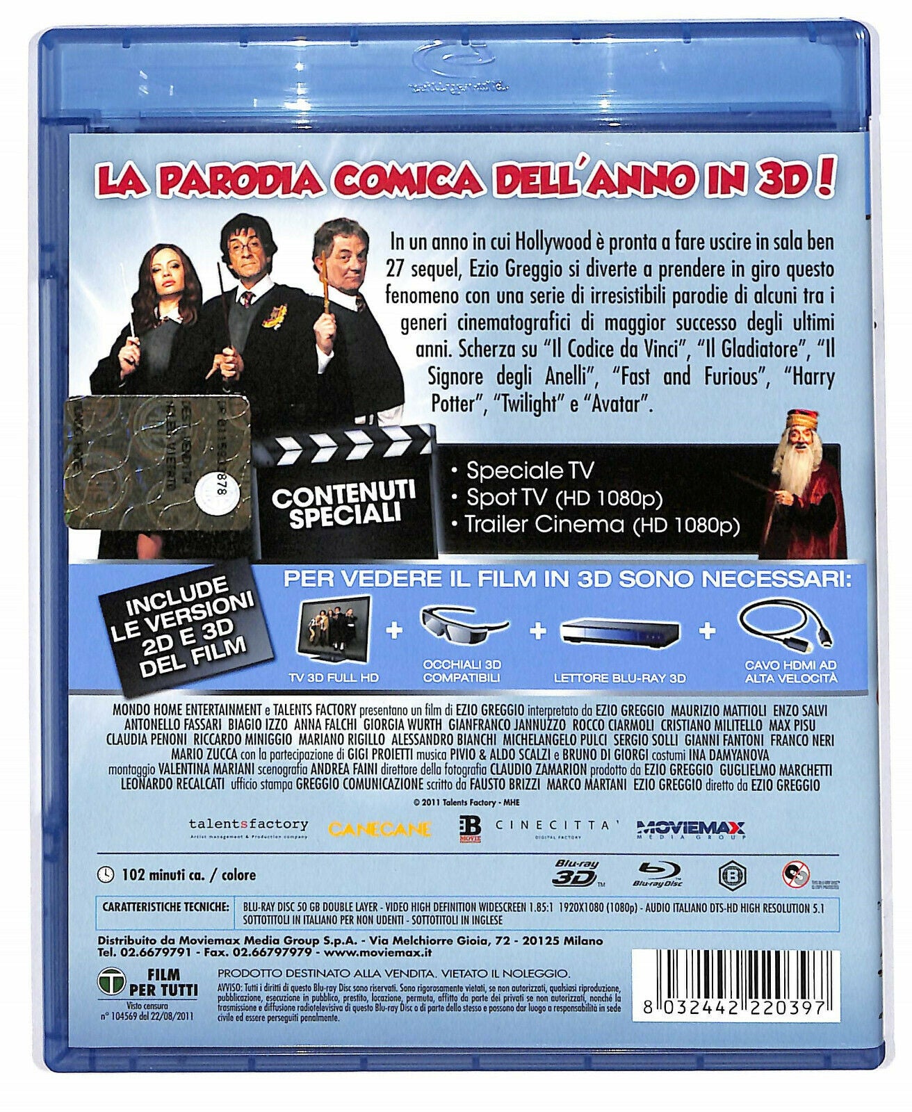 EBOND Box Office 3d - Il Film Dei Film BLURAY 3d + BLURAY D606401