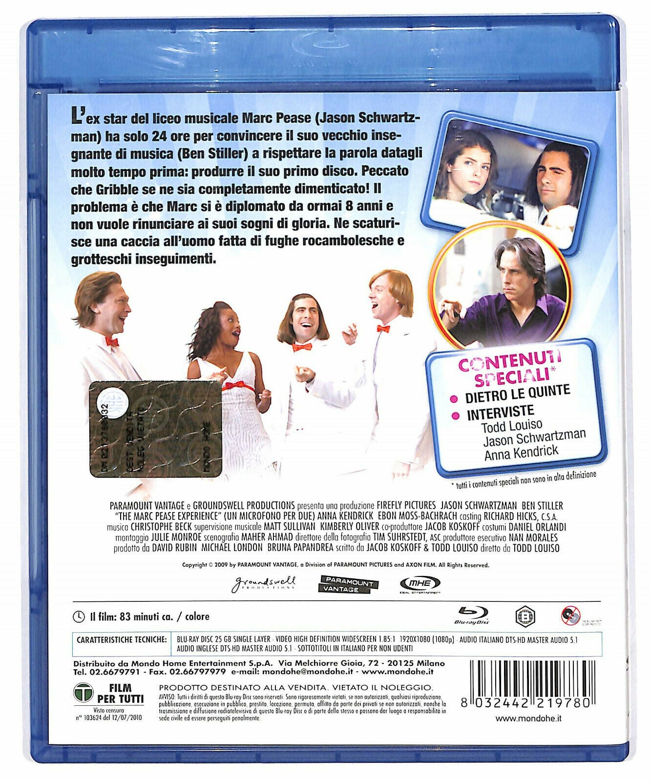 EBOND Un Microfono Per Due BLURAY D606404