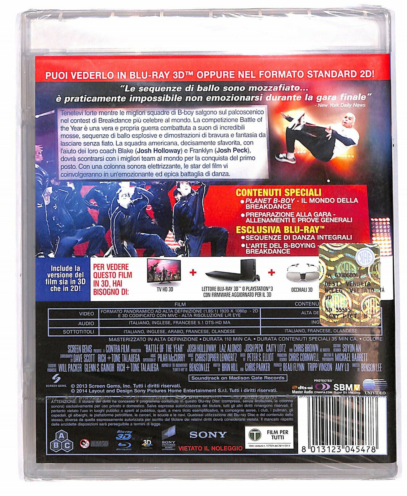 EBOND Battle Of The Year BLURAY 3d + BLURAY D606802