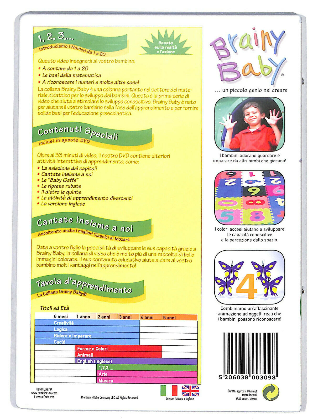 EBOND Brainy Baby. 1, 2 , 3... DVD D607215