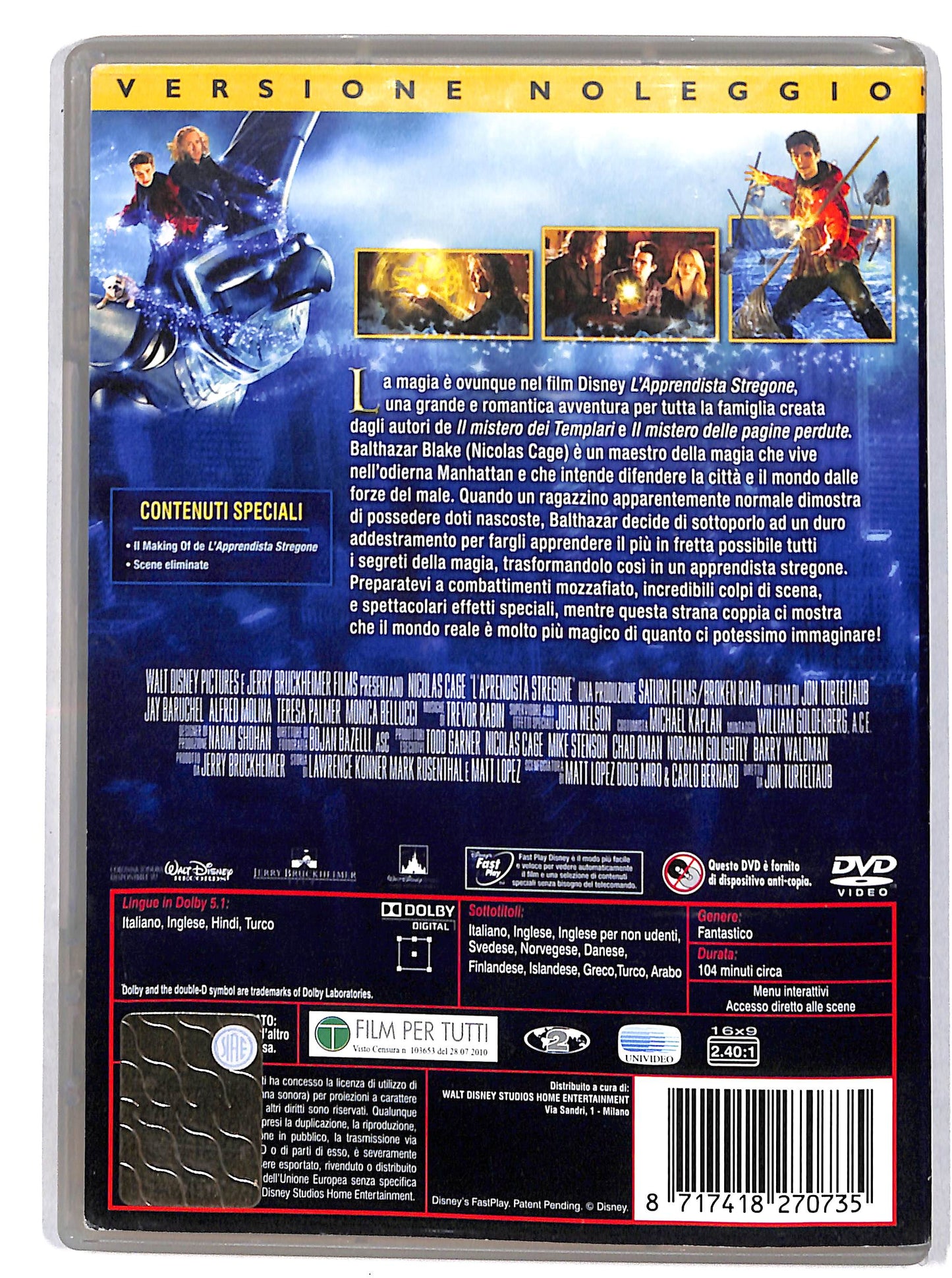 EBOND L’APPRENDISTA STREGONE – EX N. DVD D607254