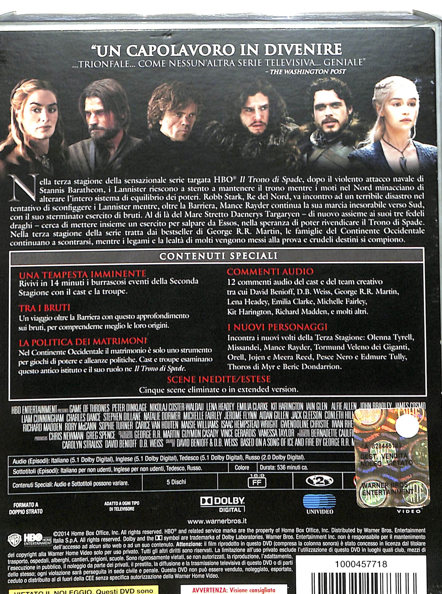 EBOND Il Trono di Spade - Stagione 03- 5 DVD D607439