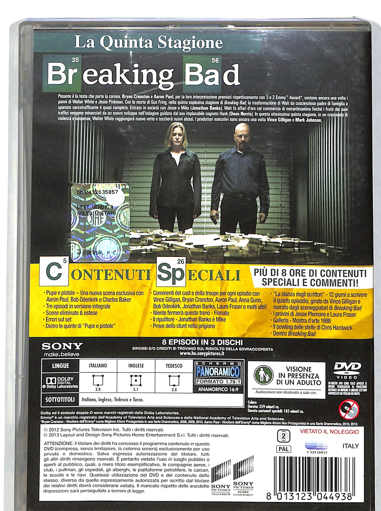 EBOND Breaking Bad - Stagione 05 Volume01 (Eps 01-08)- 3 DVD D607456