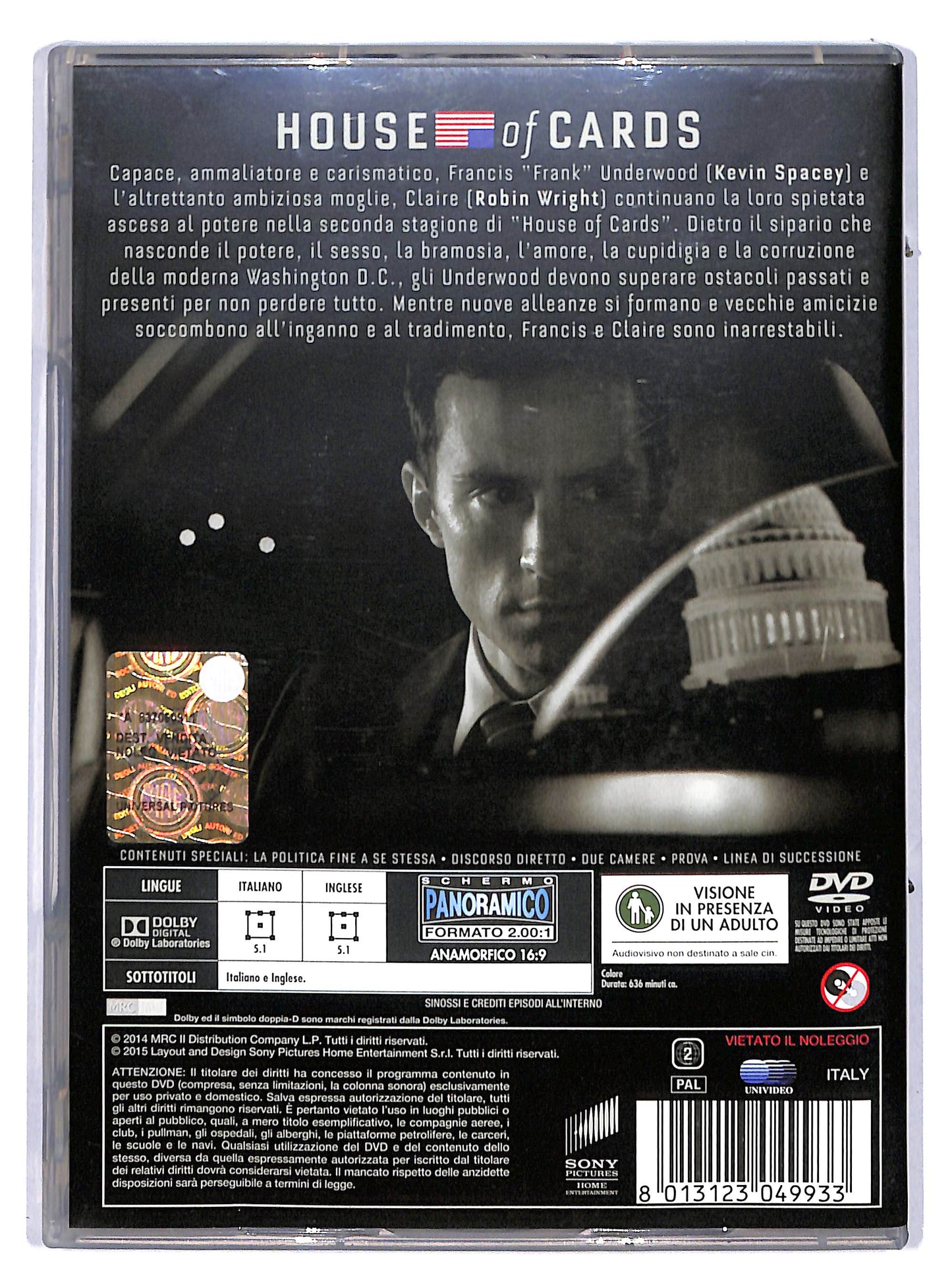 EBOND House Of Cards , Stagione 2 DVD D607521