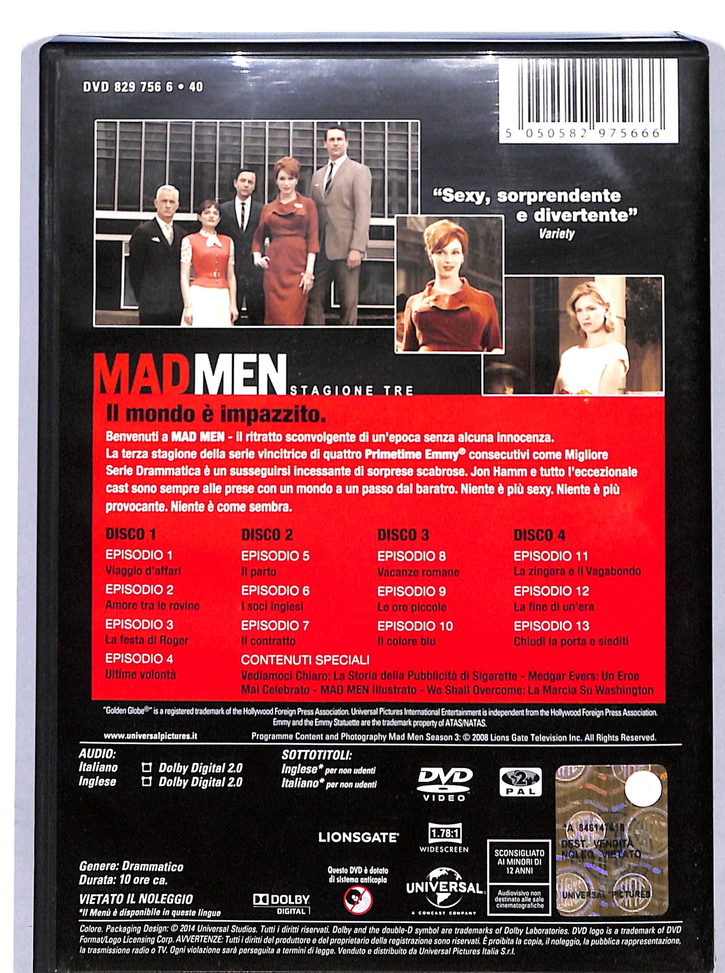 EBOND Mad Men Stagione 3 DVD D607522