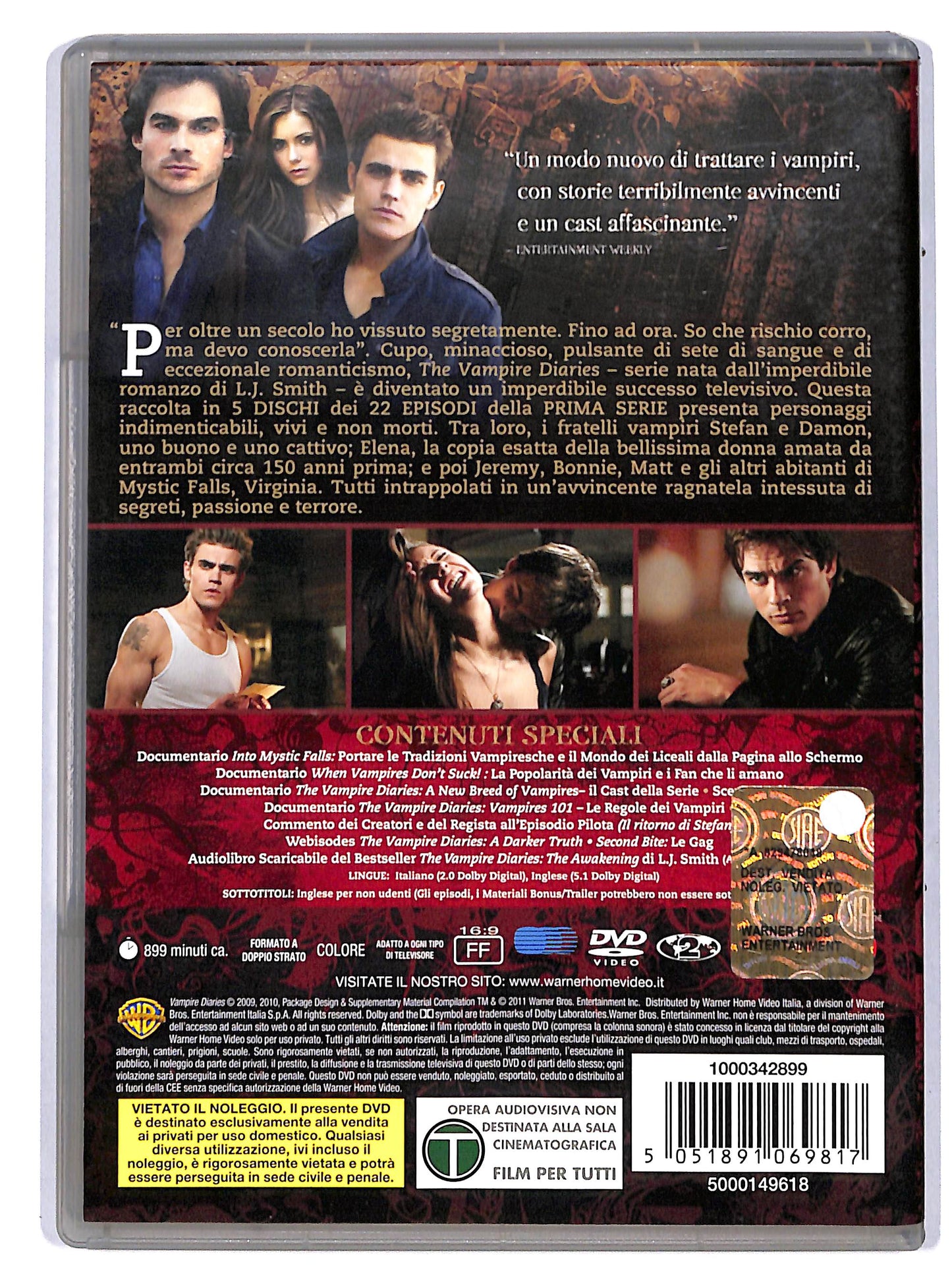 EBOND The Vampire Diaries ,Prima Stagione Completa DVD D607525